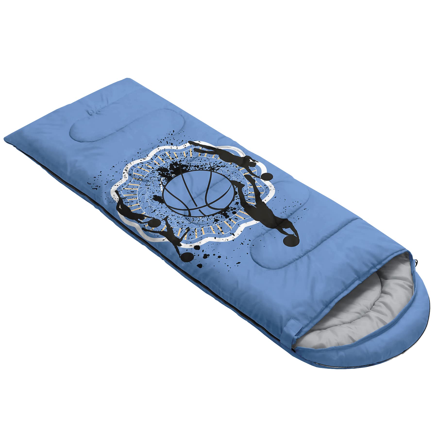 QOOMO Sacos de Dormir de Camping, 3 Estaciones de Clima cálido y Fresco, Ligeros, Impermeables, Sacos de Dormir para Adultos y niños, Viajes y al Aire Libre, Equipo de Camping
