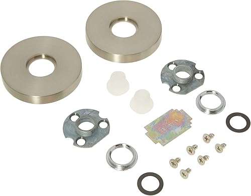 Miniatura 2 de Baldwin 5046.150 Roseta contemporánea, níquel satinado