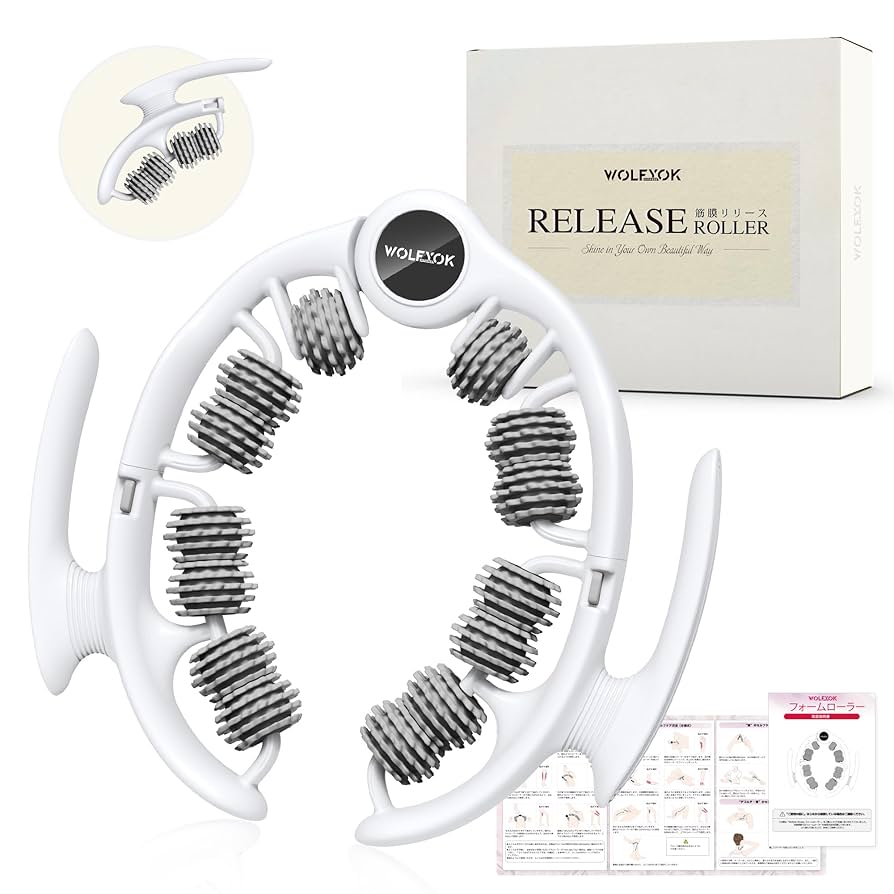 フォームローラー　セルローラー　ウェーブストレッチリング　筋膜リリースローラー 楽天市場】筋膜リリース フォームローラー 筋膜ローラー