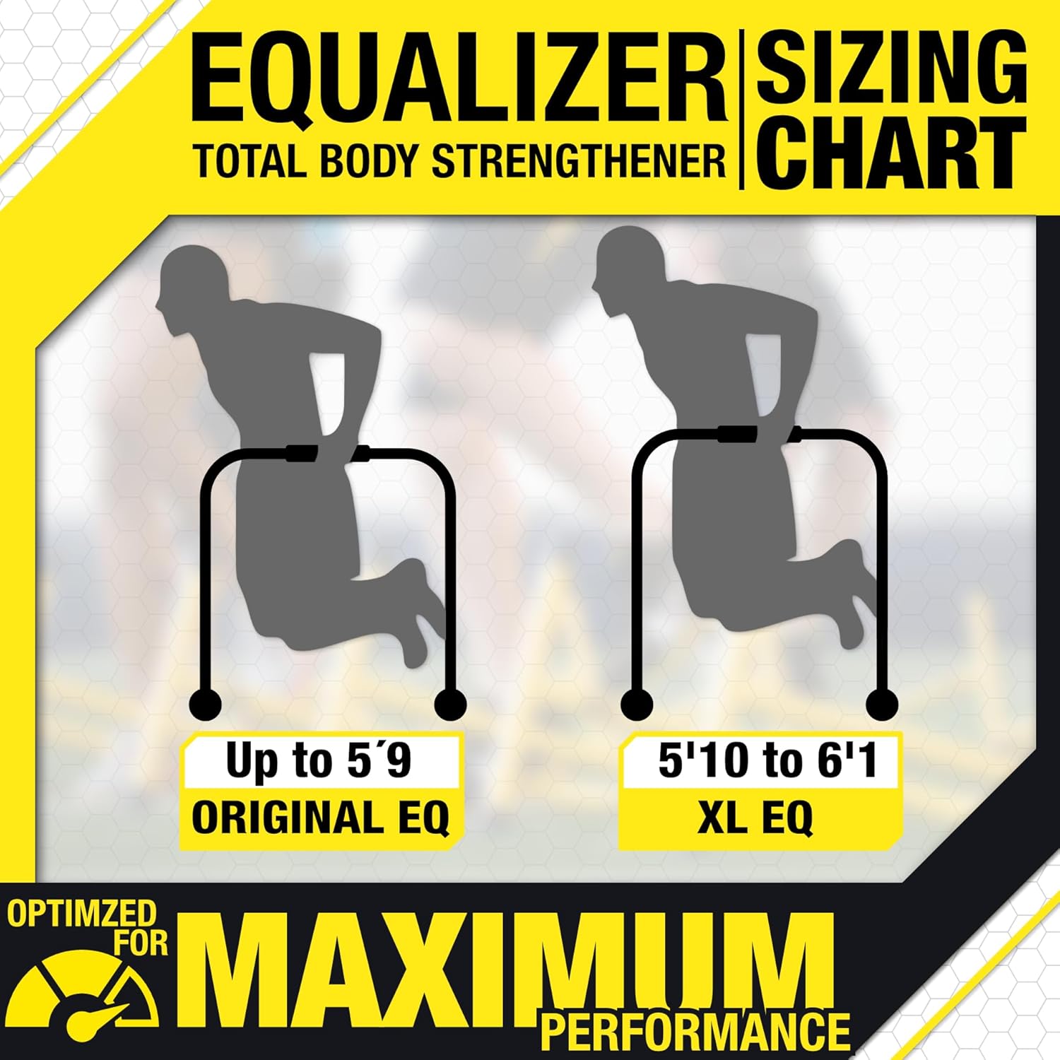 Lebert EQualizer Total Body Strengthener – Portable Dip Station for Full Bodyweight Training – Includes Hip Resistance Band & Online Coaching – Available in Standard & XL Sizes