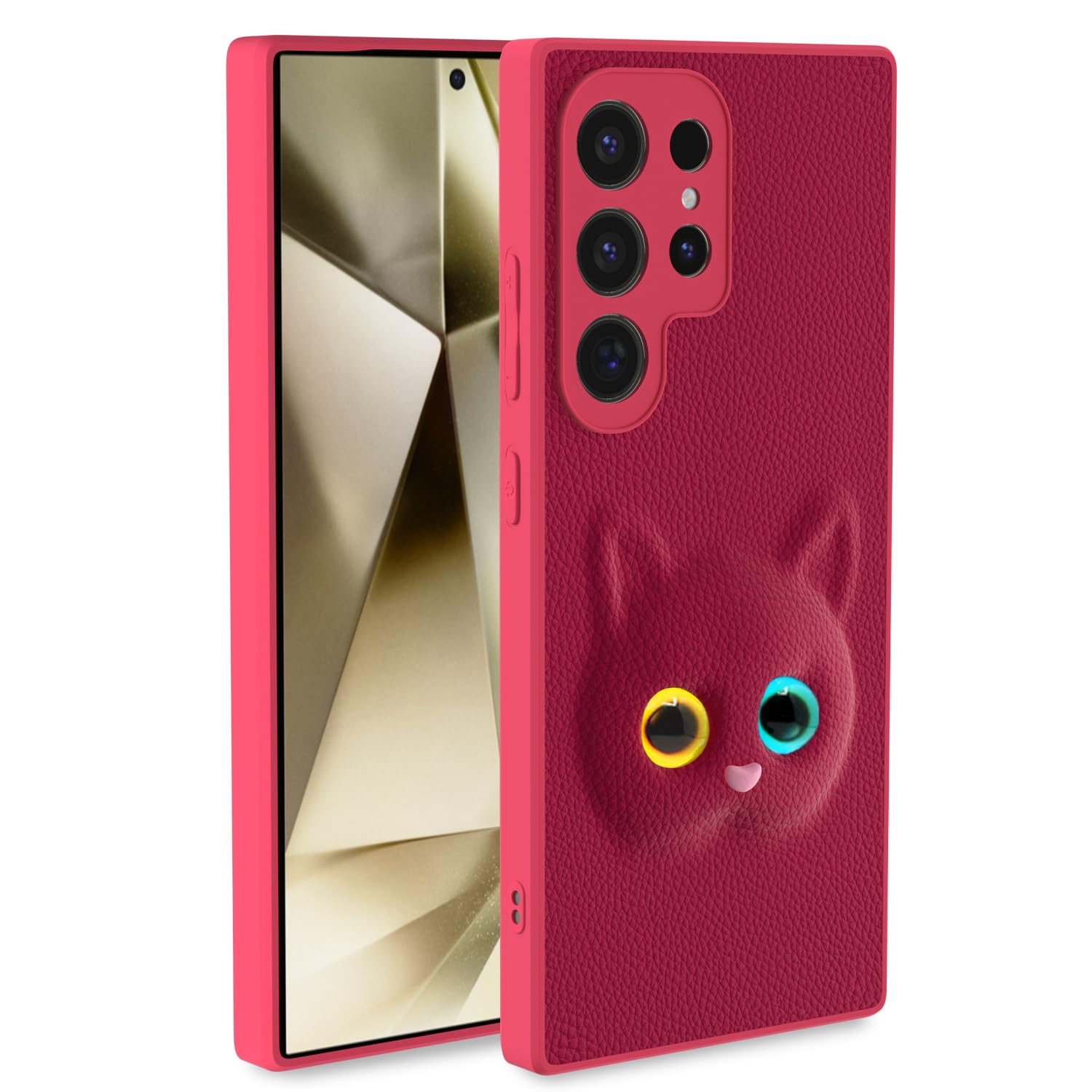 Pikkme Samsung Galaxy S24 Ultra 5G Back Cover for Girls | Cute Cat Leather Finish | Soft TPU | Case for Samsung Galaxy S24 Ultra 5G (Pink) (B0D5CT31TX) Amazon Price History, Amazon Price Tracker