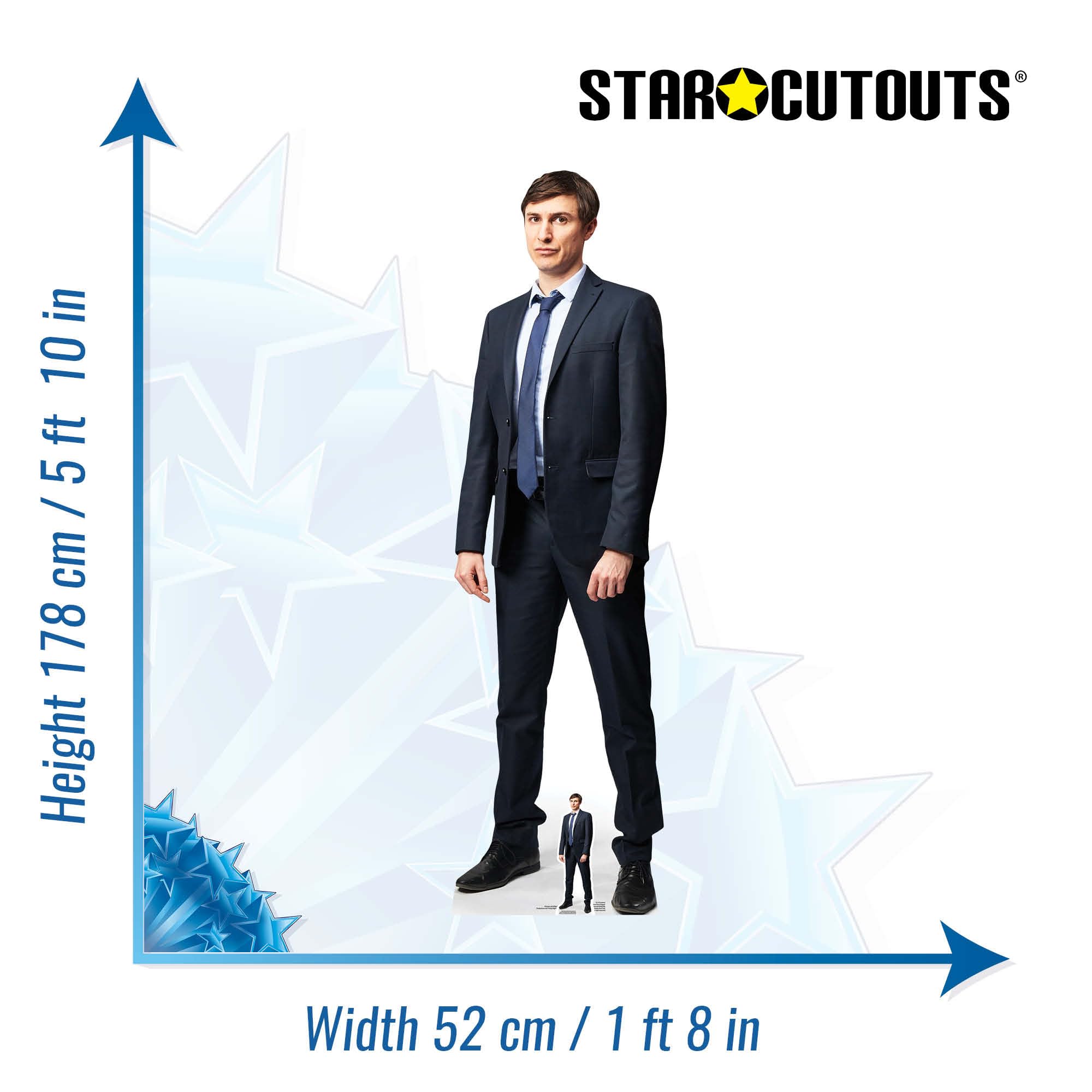 STAR CUTOUTS SC1570 Jonny Friday Night Dinner Tom Rosenthal Silhouette en carton grandeur nature