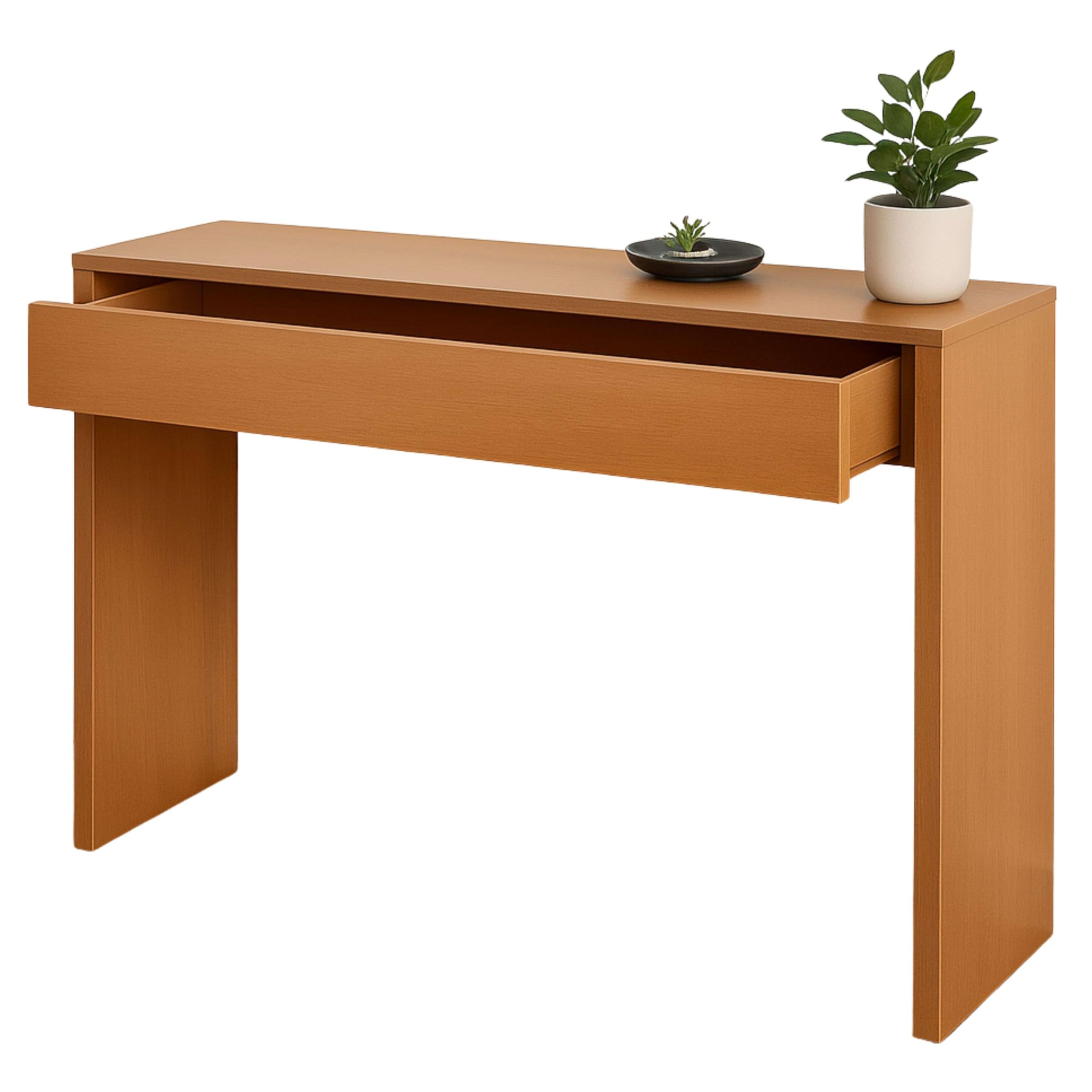 Miroytengo Ingresso moderno Lupe Ciliegio 100 x 76 x 30 cm con Cassetto e Stoccaggio