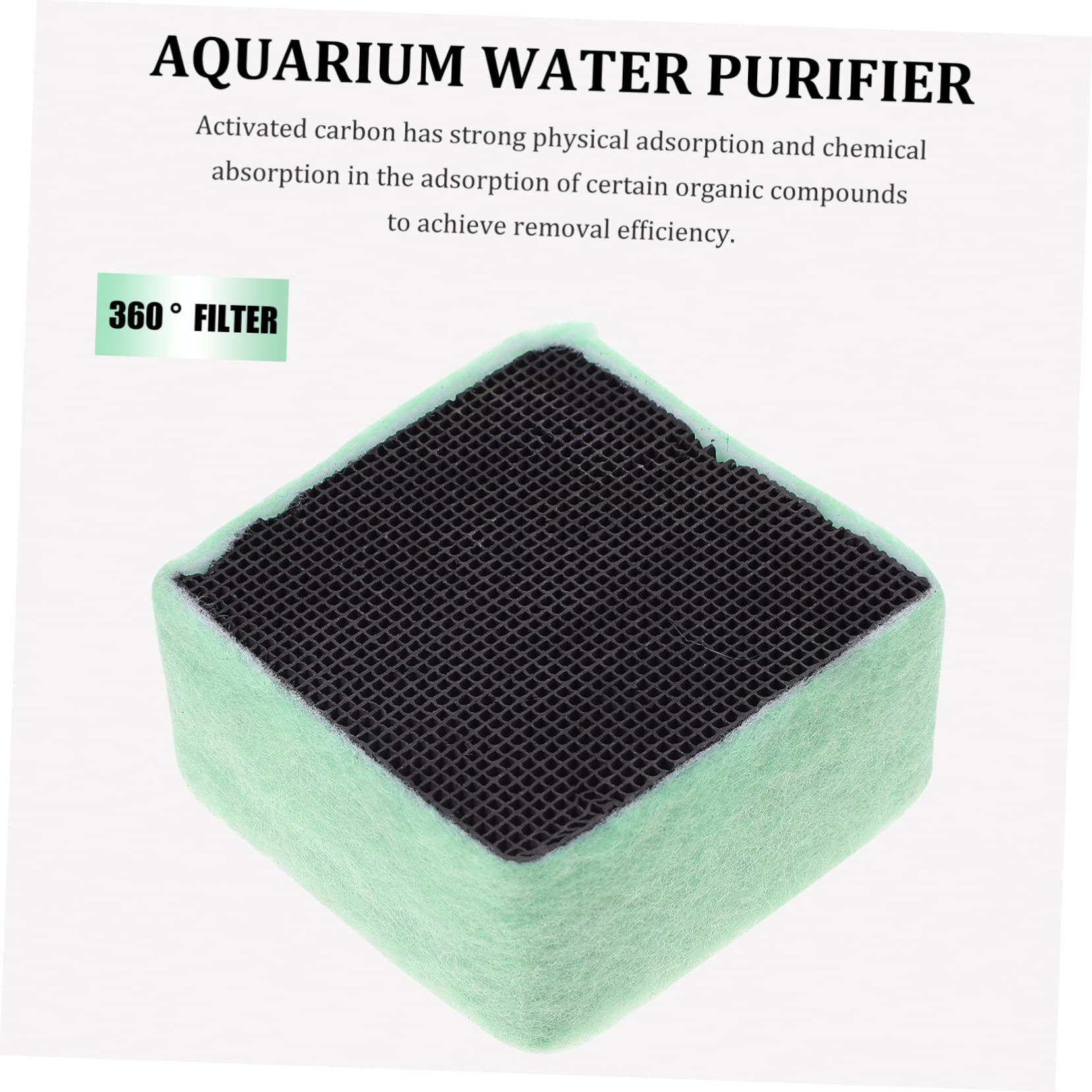 2 Aquarium Filter Reinigungswerkzeug Hochwertige Aktivkohle für Fischbecken Entfernung von Schmutz und Schadstoffen für Wasserumgebung