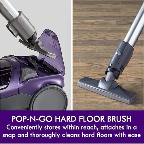 Miniatura 6 de Kenmore Aspiradora ligera con bolsa de la serie 600 con PowerMate para mascotas cepillo Pop-N-Go y 2 motores filtro HEPA varita telescópica de