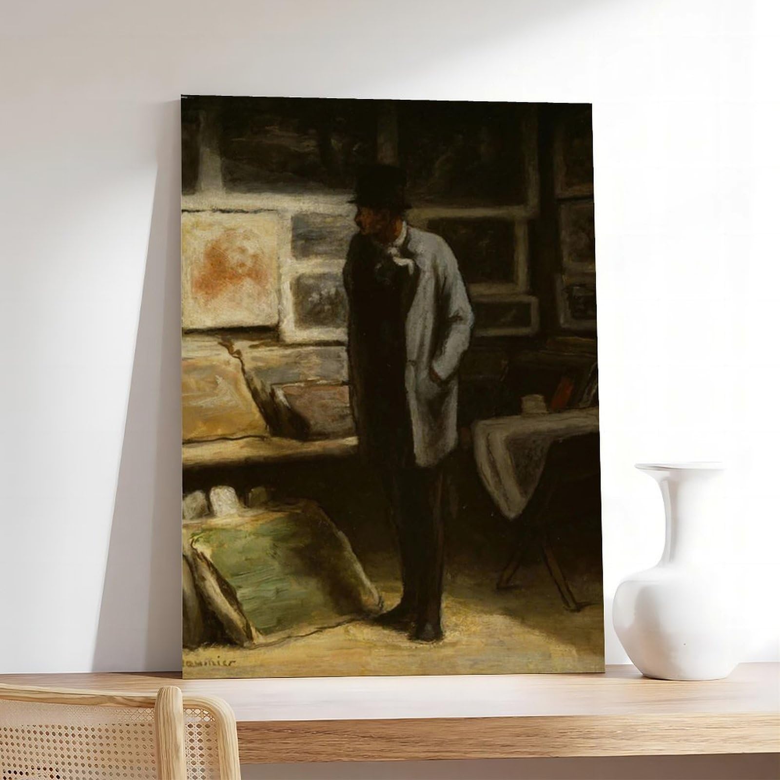 Honoré-Victorin Daumier Kunstdruck auf Leinwand, Wandkunst, Poster und Drucke, ästhetische Raumdekoration, für Schlafzimmer, Büro, 40 x 60 cm