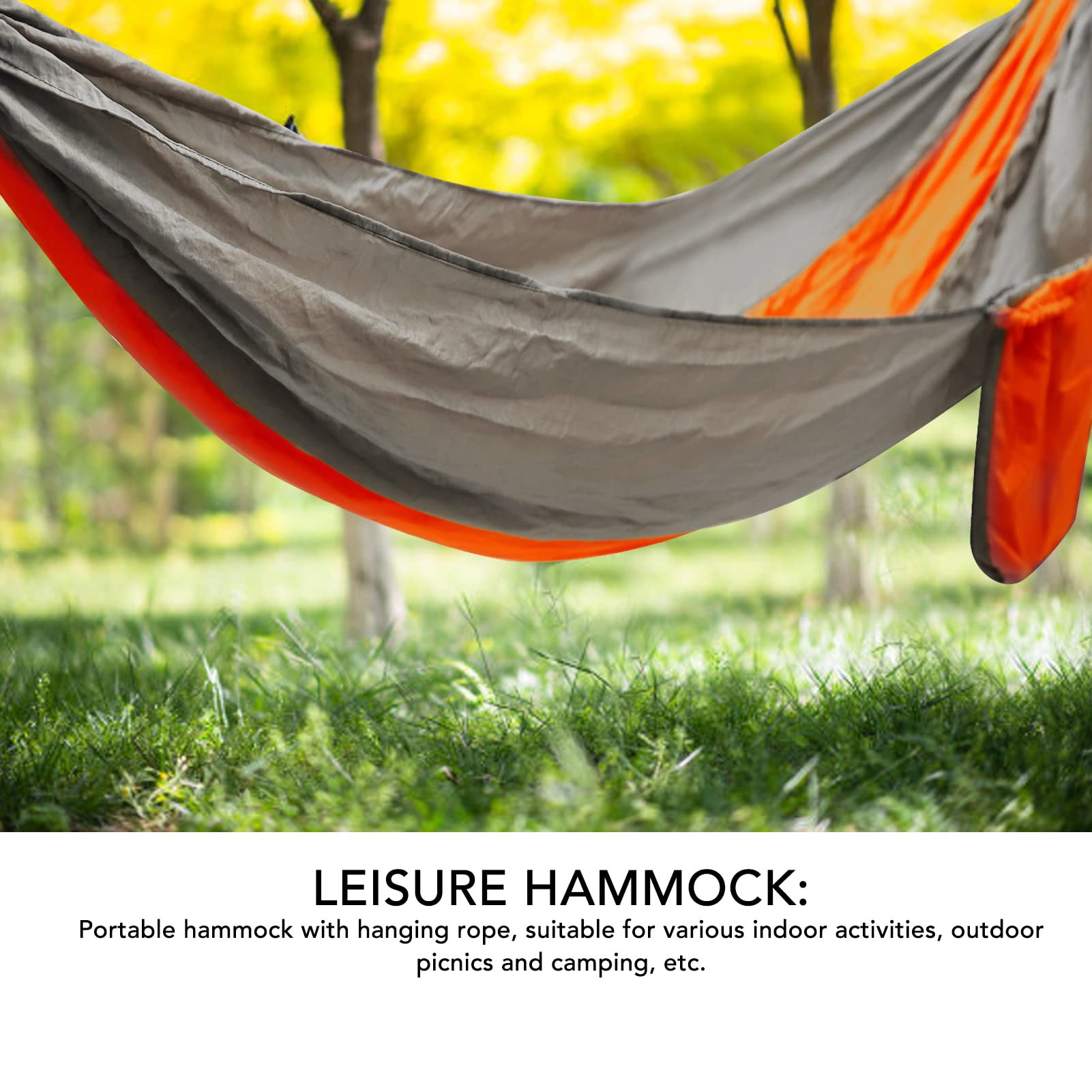 Camping-Hängematte, Leichte Hängematten, Tragbare Hängematten, Outdoor- Hängematten für Bäume, Hof, Garten, Reisen, Strand, Wandern, 260 X 140 cm Auto & Motorrad