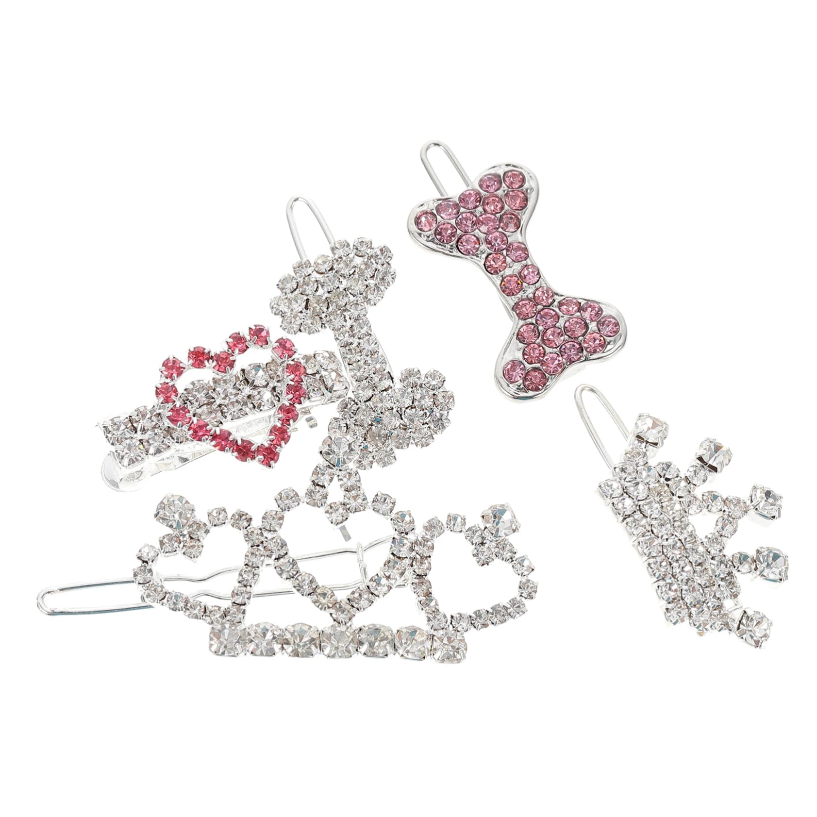 GALPADA 5pcs Pet Hair Accessories Decorative Hair Clips for Cats Cute Geometric Design for Outdoor Events Parties and Everyday Wear