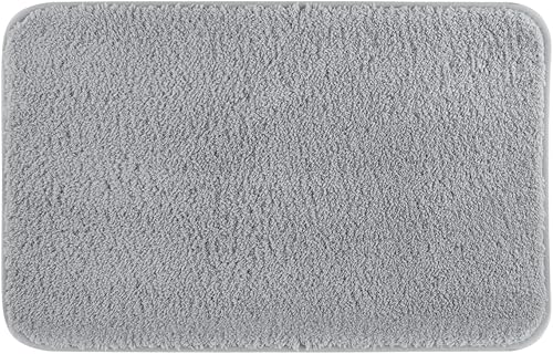 Miniatura 8 de Tapetes de baño de microfibra de cachemira sintética, extrasuaves y absorbentes, antideslizantes, peludos, lavables y secos a máquina, tapete de