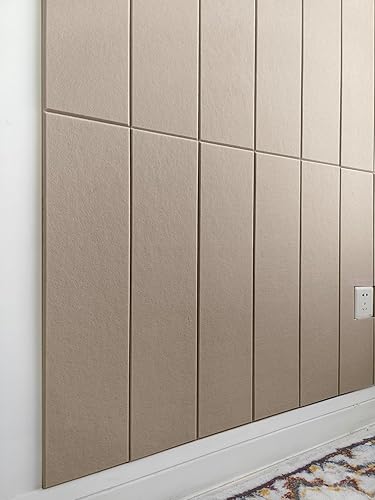 Miniatura 13 de Paneles de fieltro para decoración de interiores, paneles decorativos de pared blancos para dormitorio, sala de estar y oficina, despegar y pegar,