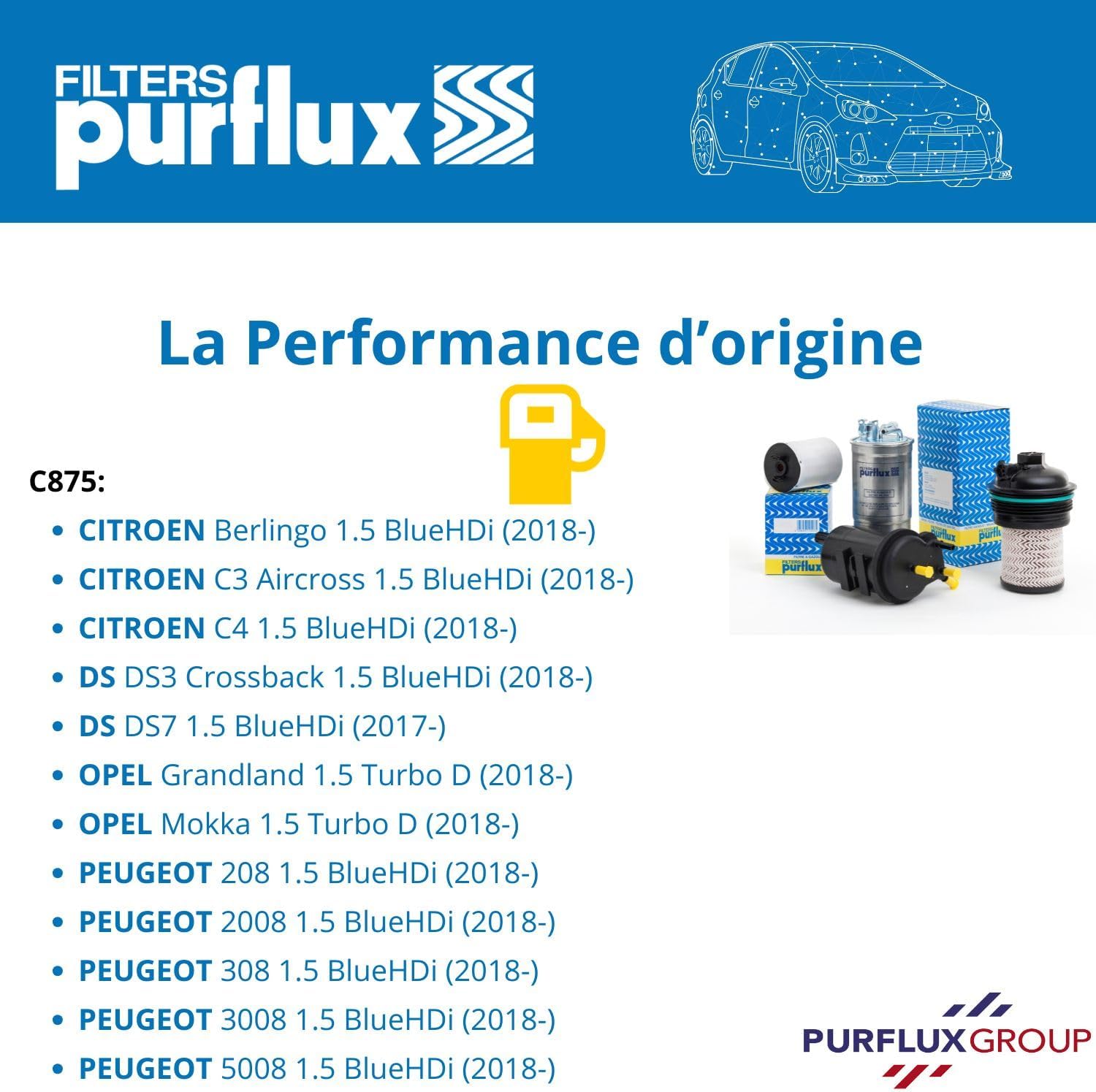 Purflux C875 Gas Filter