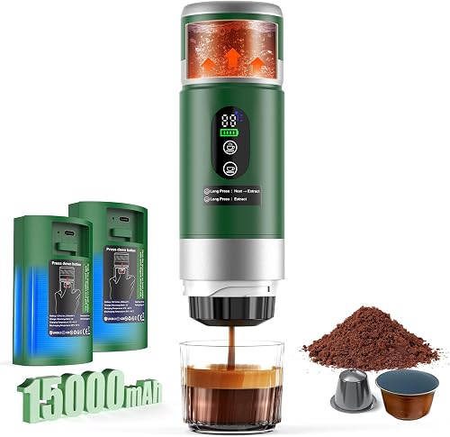 Zordin Portable Espresso Machine, 20 bar Mini Travel Coffee maker