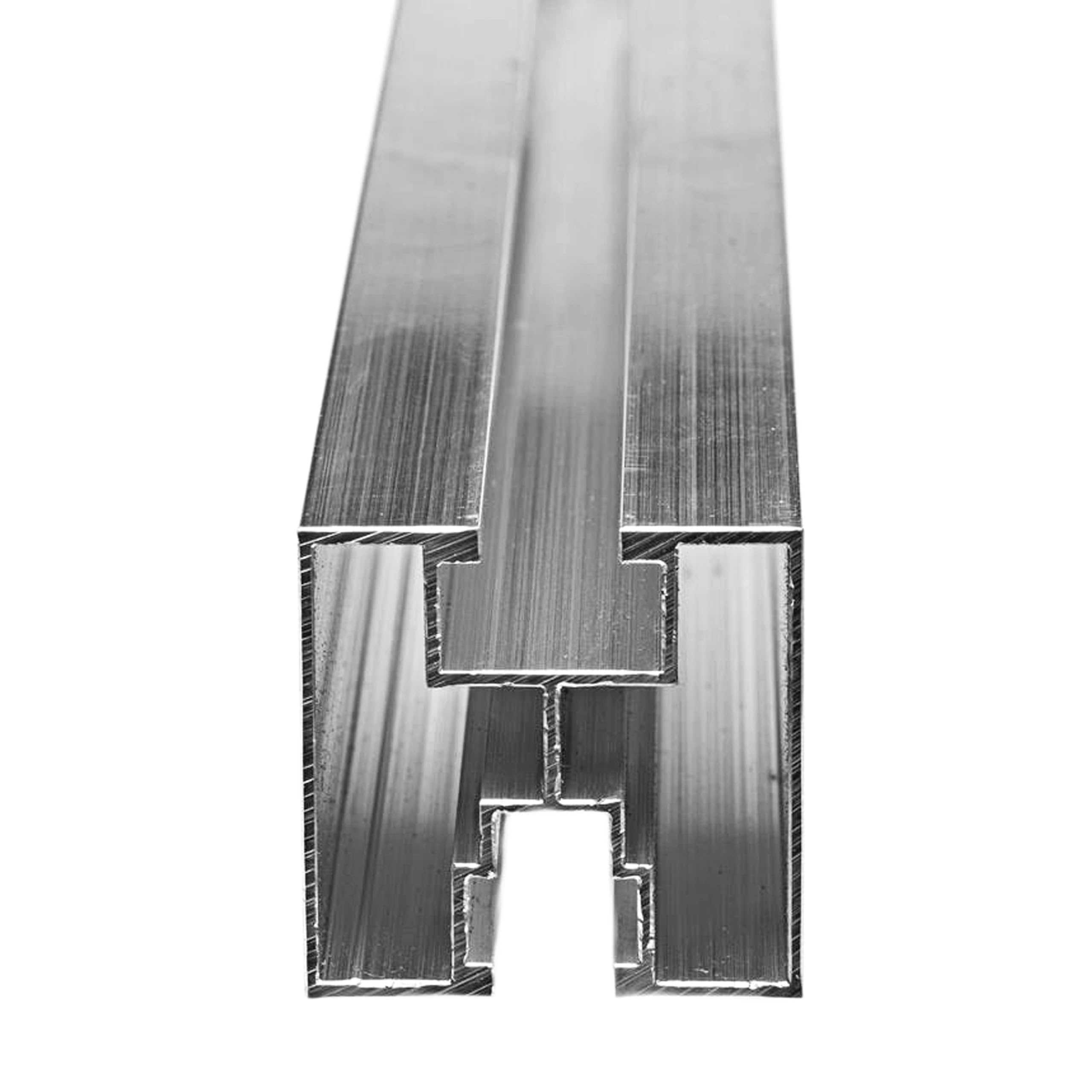 Gal Industrial Aluminiumprofil 40x40 mm Typ S | Länge 18m (9x2m) | Solarschiene Alu Solarprofil Nut 8 & Nut 10 Montageprofil | Photovoltaik Montageschiene