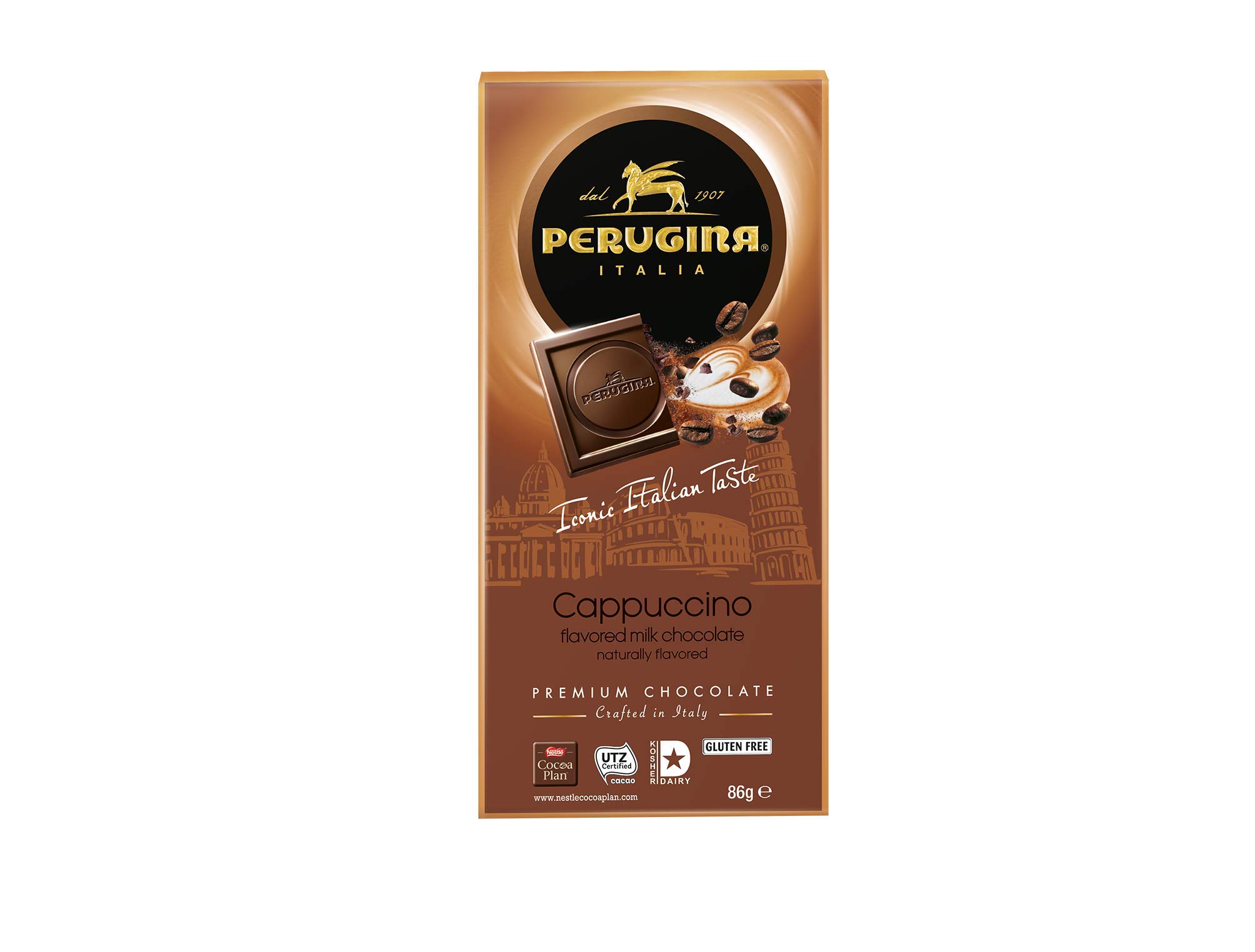 PeruginaChocolate Bars 3oz (1 Bar/unit) (Cappuccino - Milk Chocolate)