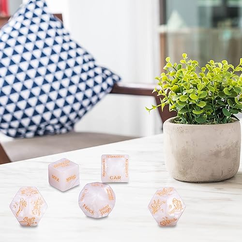 Miniatura 7 de SINJEE Dados sexuales traviesos con 24 posiciones sexuales dados sexuales para parejas hermoso paquete de juguetes sexuales para parejas de