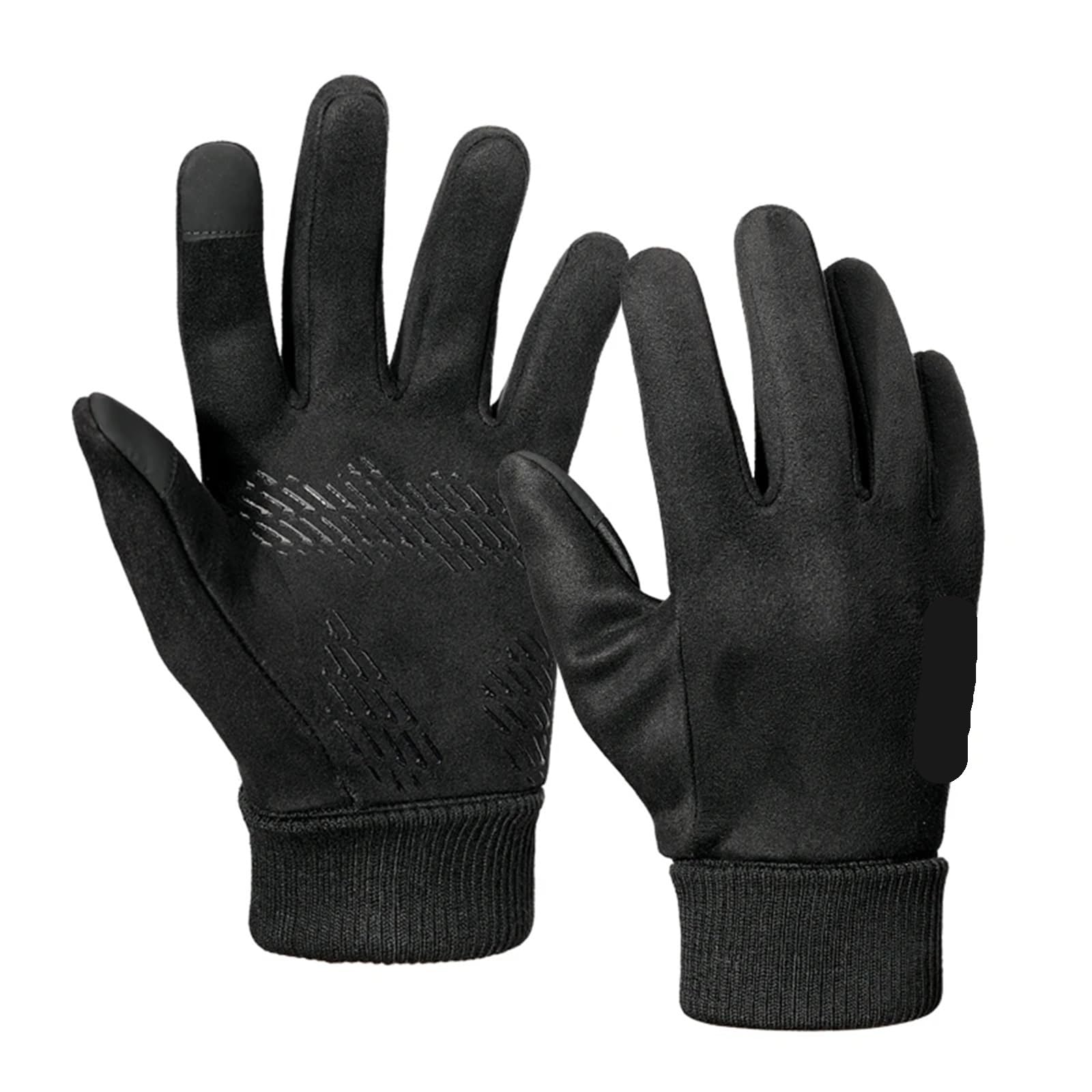 Guantes de hombre suaves otoño invierno gruesos cálidos masculinos amigables con la piel esquí antideslizante ciclismo elástico escalada guantes Para MontañIsmo