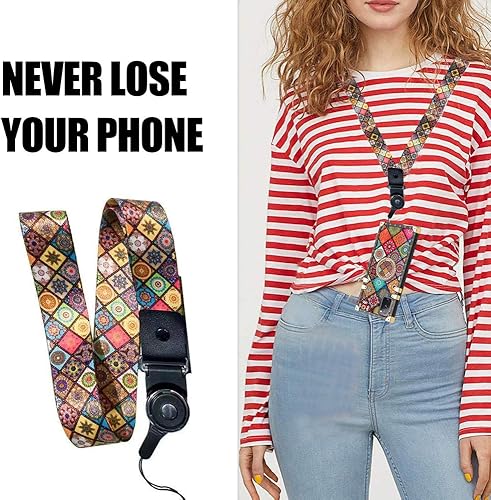 Miniatura 6 de nancheng Funda para teléfono Samsung Galaxy S20 FE 5G con anillo de soporte correa cordón lindo niñas mujeres flor retro patrón metal reforzado