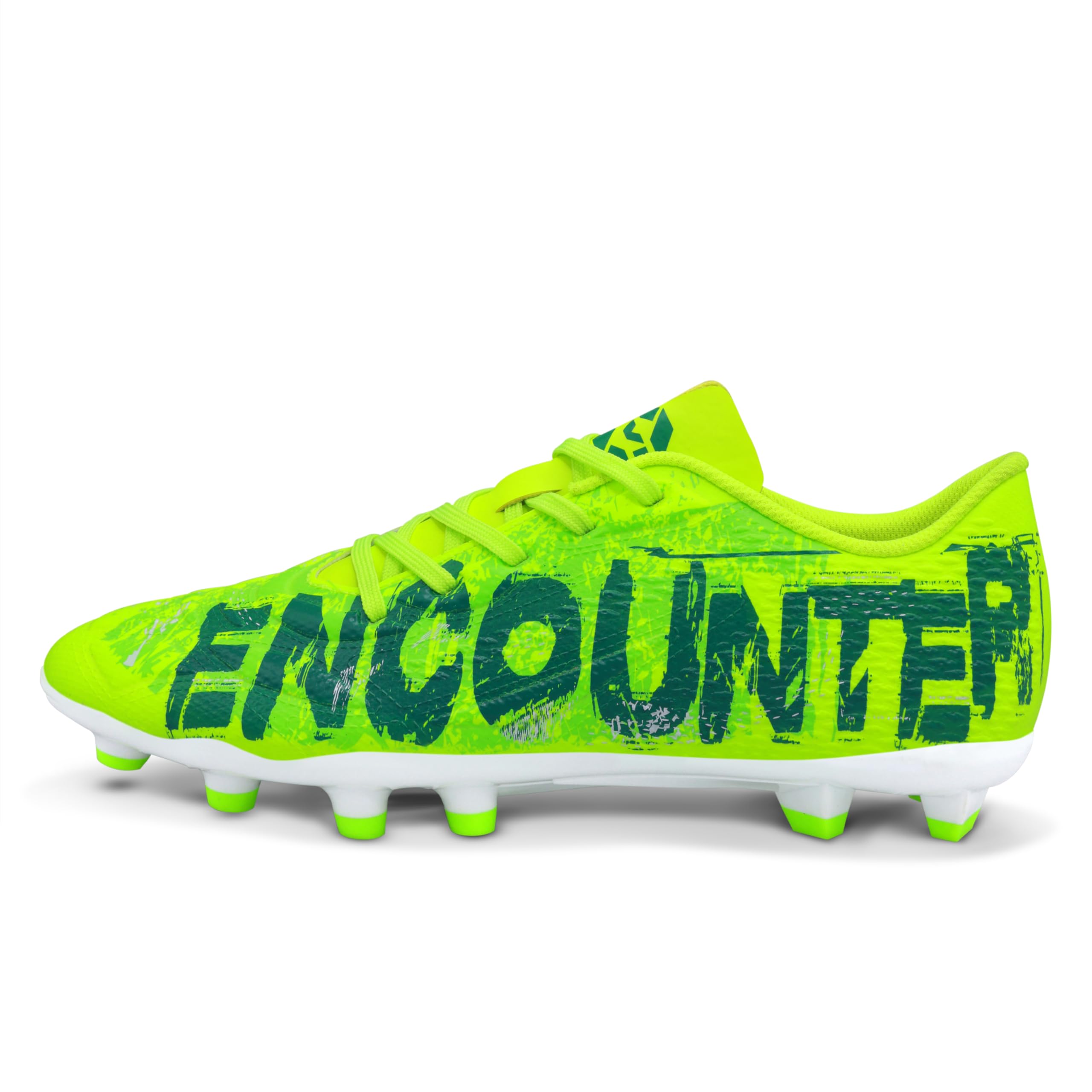 Nivia Encounter Retro Football Studs for Men, 3D Embossed TPU Upper, High Shear TPU Sole, Excellent Grip & Stability, Ideal for Soft & Hard Grassy Ground Surfaces