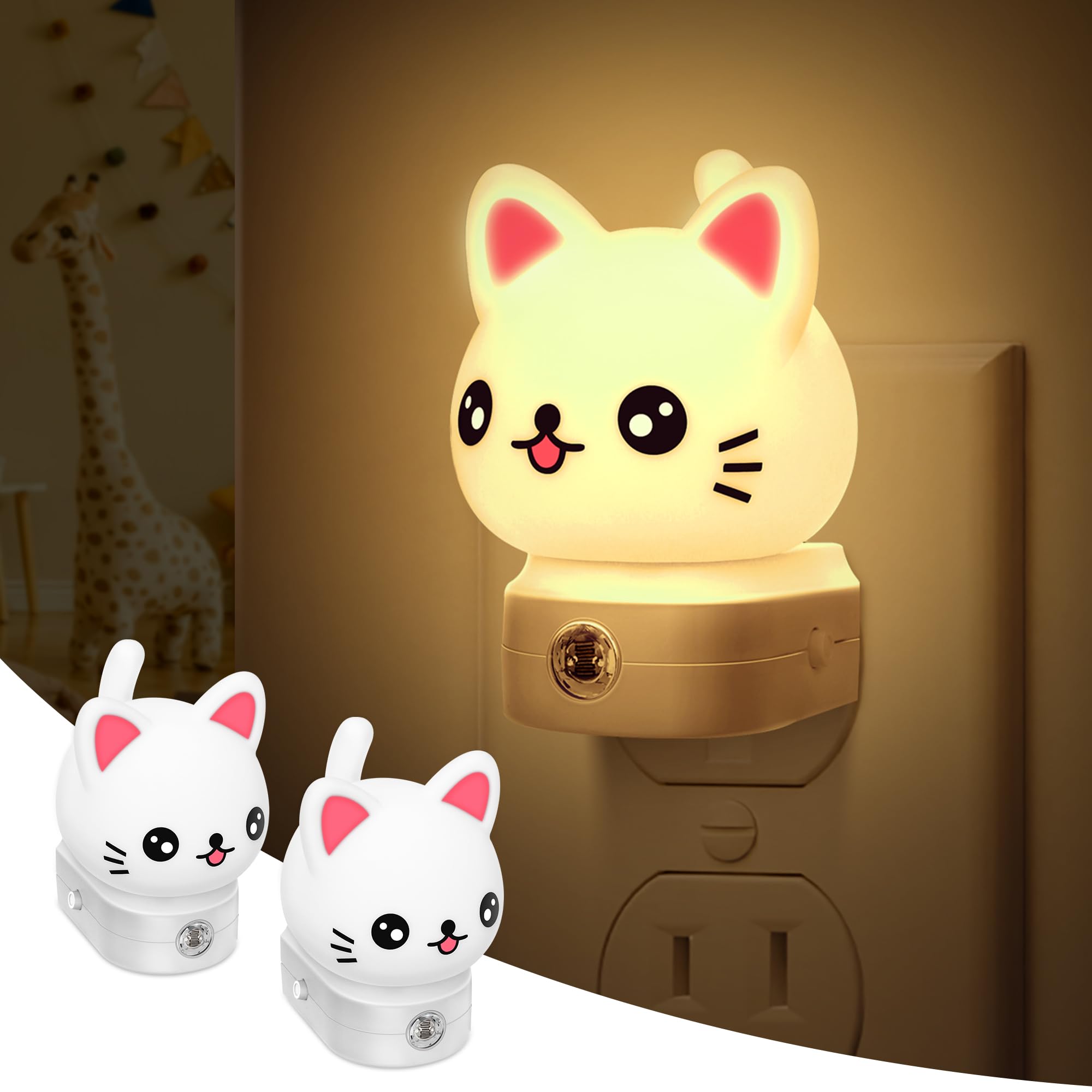 Cat Night Lights 2 Pack