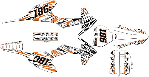 Miniatura 5 de Kit de gráficos para KTM 50SX MINI SX50 (2020-2023) Serie Twitch Teal 16 Mil - Adhesivos para motocicleta Dirt Pit Bike Motocicleta, accesorios