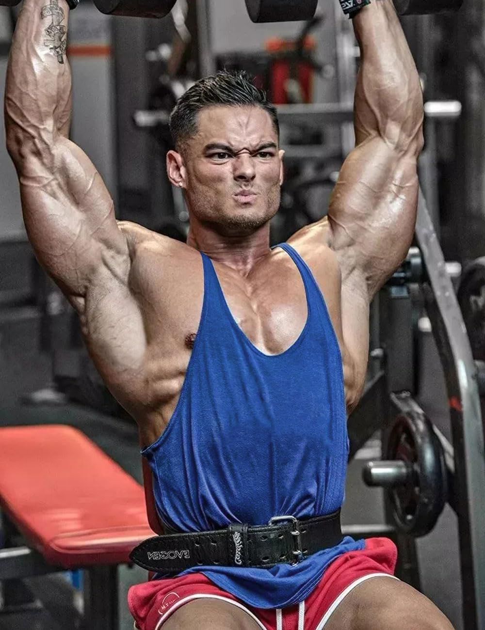 Muscle Gym Stringer Tank Tops para Entrenamiento Culturismo Chaleco Deportivo Racerback Algodón