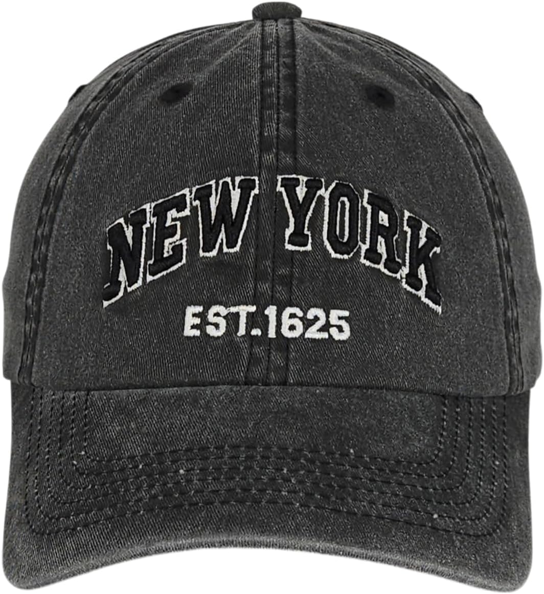 Elidan NY Dad Hat New York EST.1625 Cotton Cap, Adjust Buckle Strap, Unstructured Low-Profile NY Baseball Cap for Men & Women - Image 2