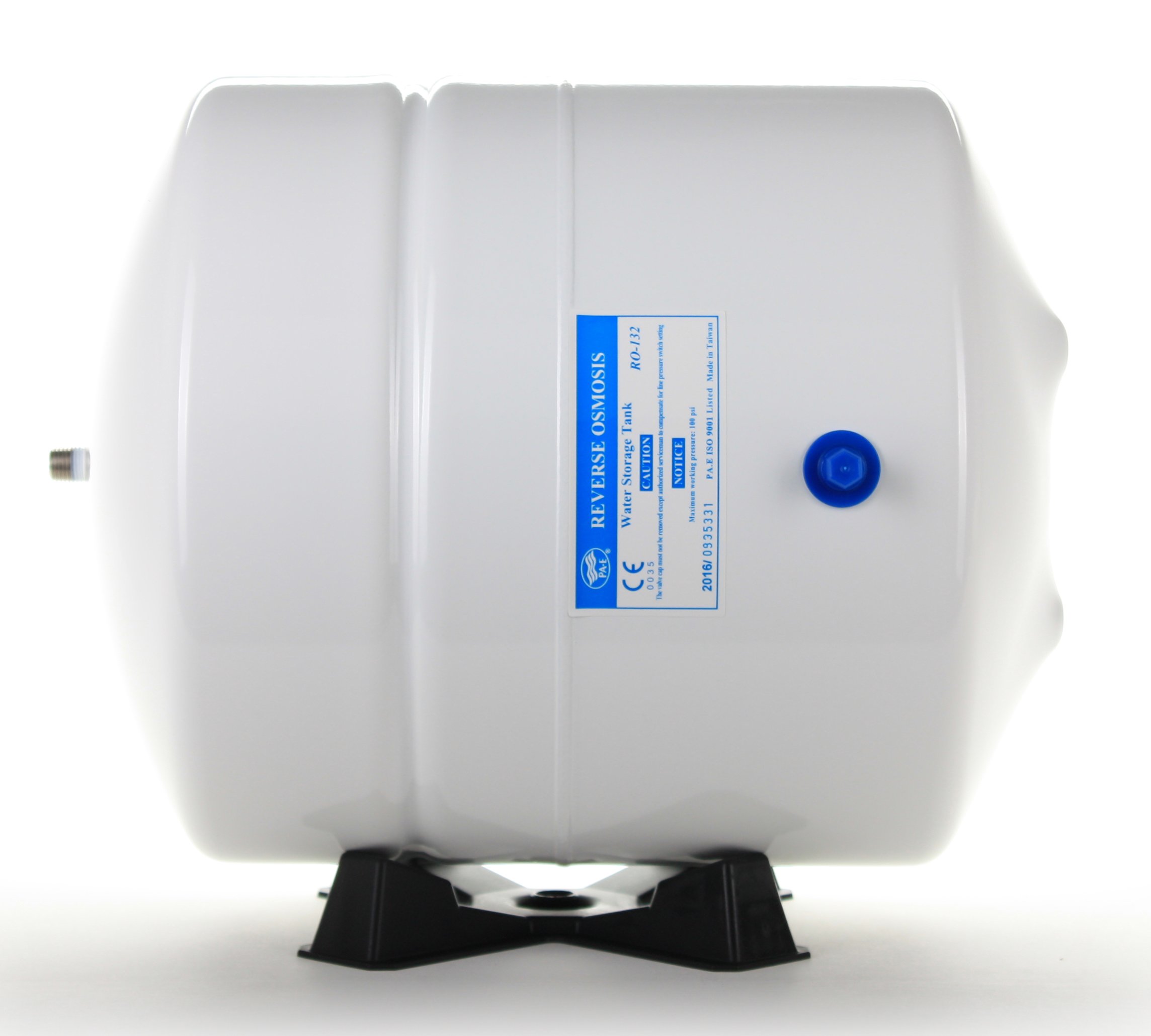 Hydronix RO-132-W14 Stainless Steel 4.5 Gallon Reverse Osmosis Storage Water Tank - White, 1/4