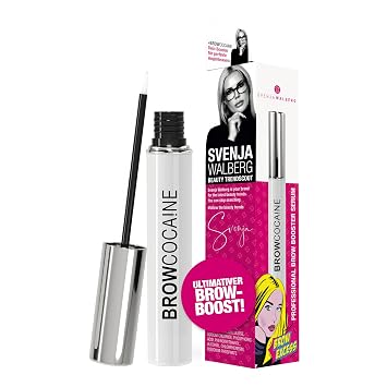BROWCOCA!NE ® Eyebrow Serum for Fast Growth & Full Brewing Vegan Eye-Brow Booster by Svenja Walberg Test Winner Eyebrow Growth MADE IN GERMANY