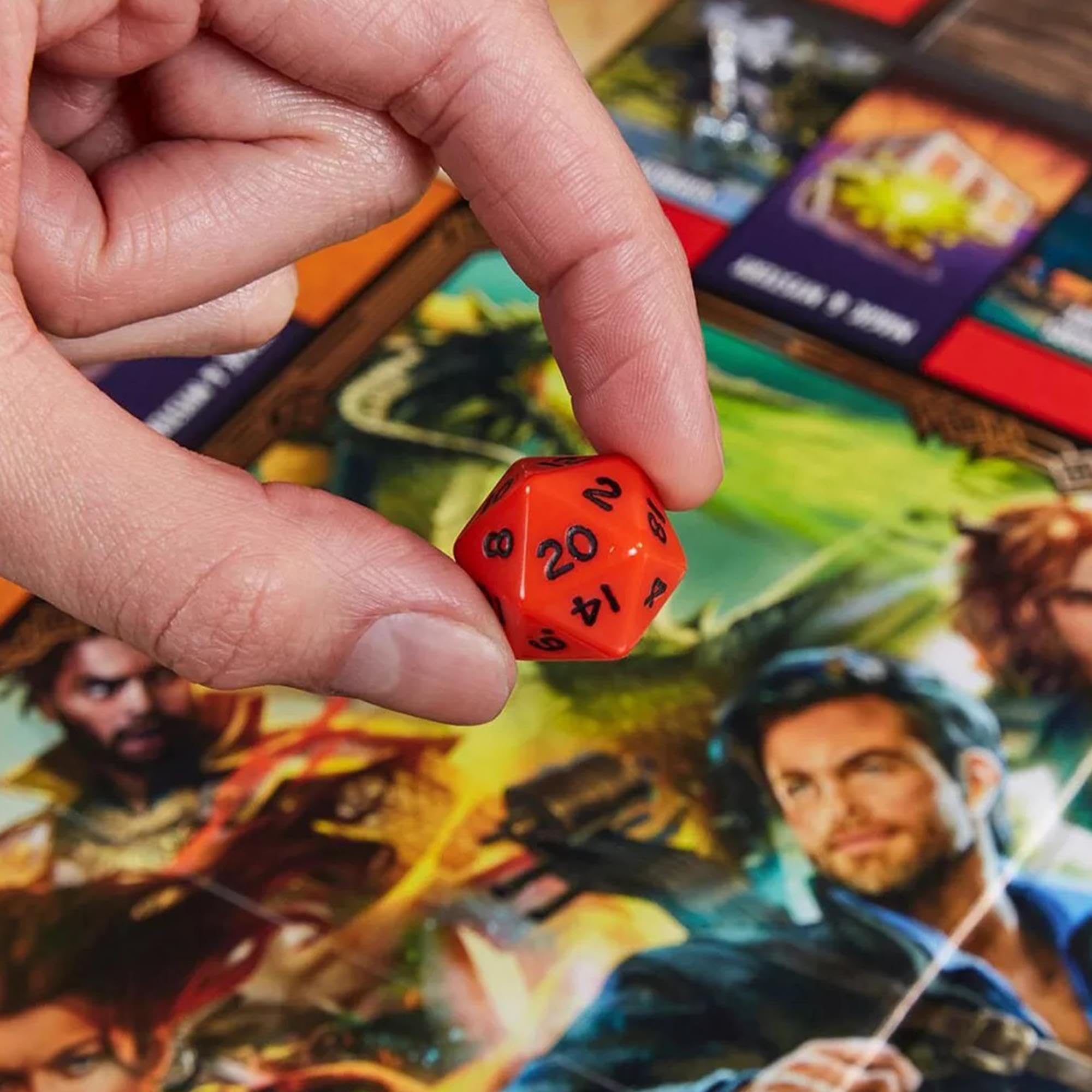 Monopoly Gioco Dungeons & Dragons: Honor Among Thieves, ispirato al film, gioco da tavolo D&D per 2-5 giocatori