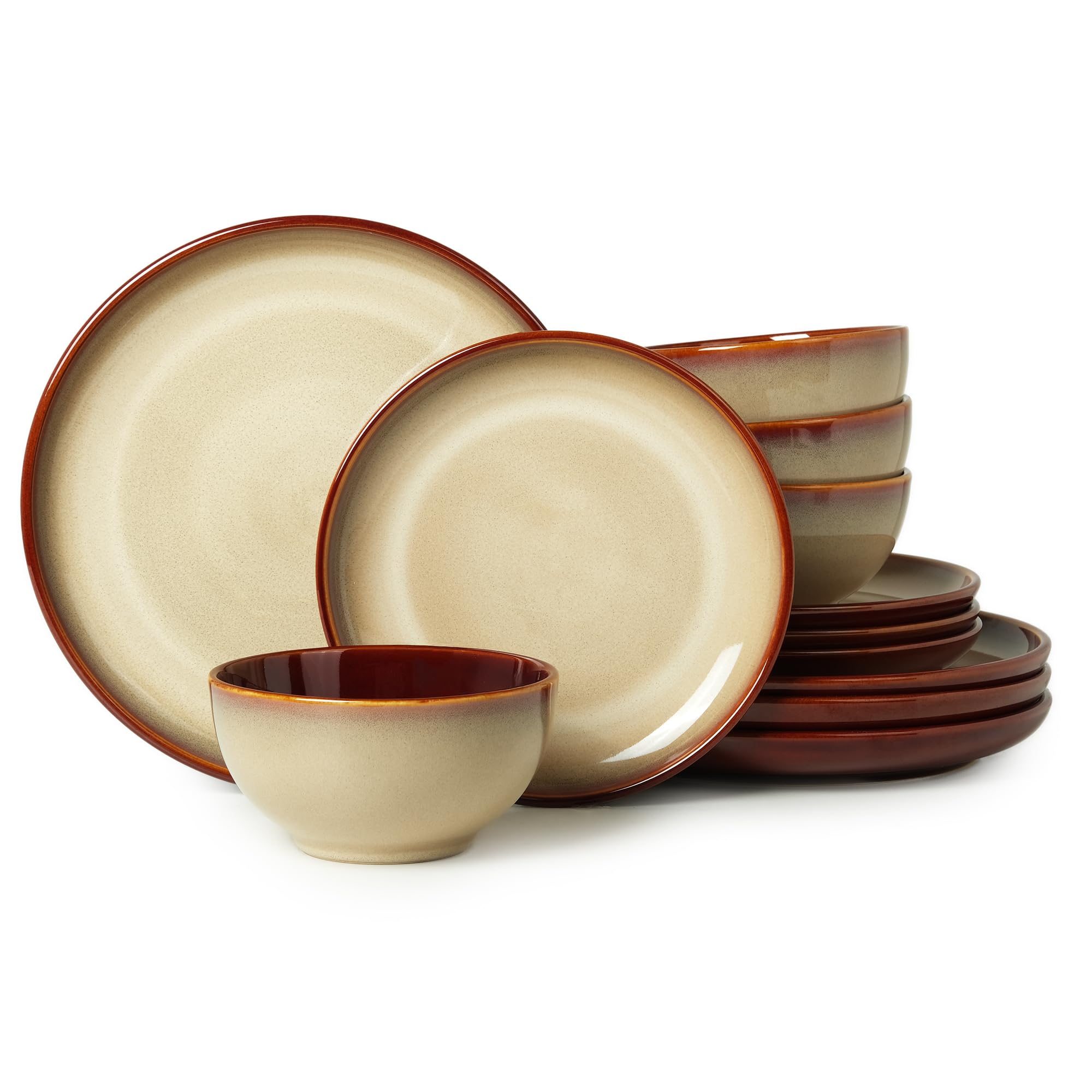 ポタポタGARNIガルニ　Crockery Pierce Amazon.com | Pokini Stoneware Dinnerware Sets for 6, 18