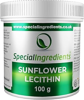 Sunflower Lecithin Powder 100g Premium Quality, Vegan, Non-GMO, Gluten Free – Recyclable Container