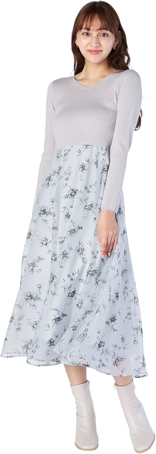 ヴェルメイユ パー イエナ ノーカラー 長袖シャツ ロングワンピース