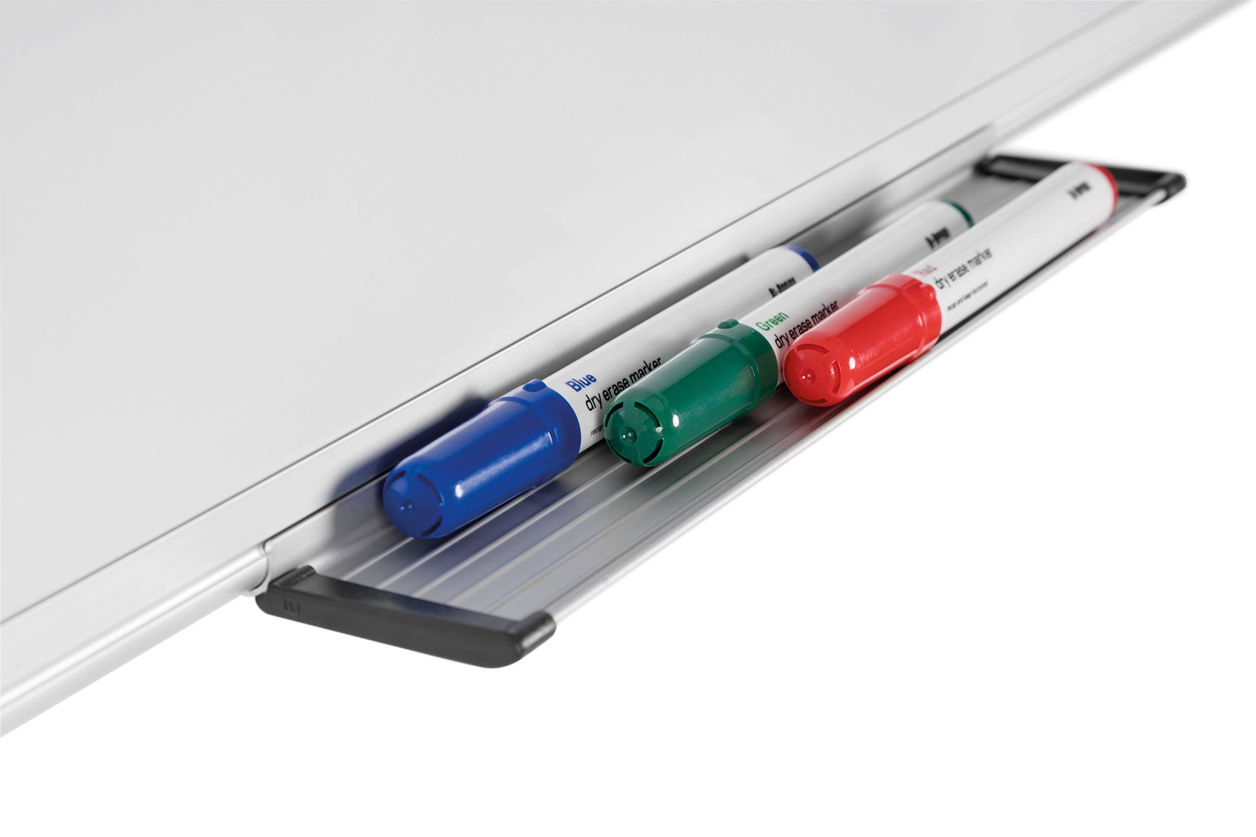 Bi-Office Maya magnetyczna tablica suchościeralna, emaliowana powierzchnia premium, zmywalna na sucho, tablica memo z aluminiową ramą i półką na długopisy, tablica magnetyczna, 105 x 75 cm