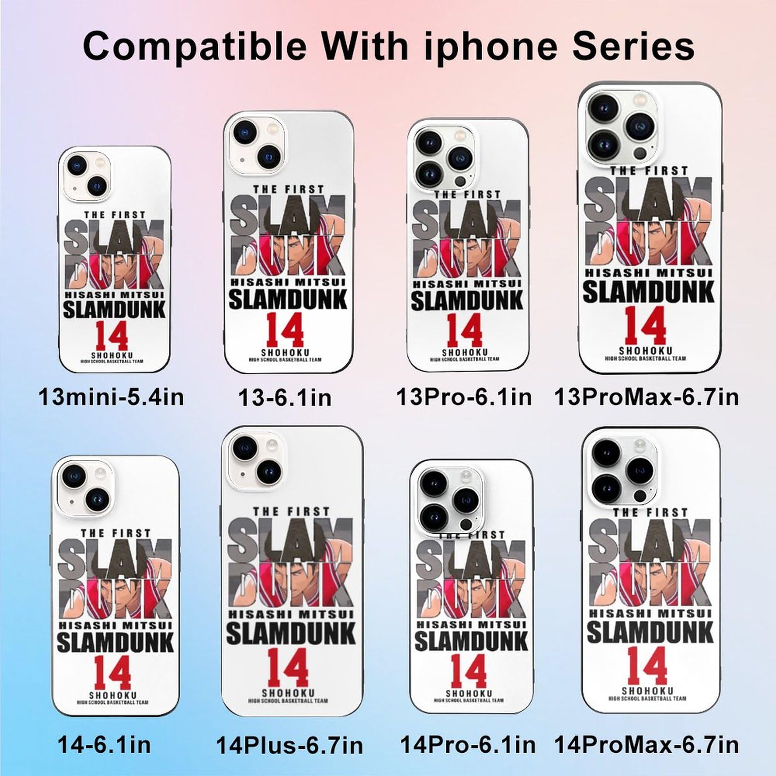 Amazon.co.jp: iPhone 14 Proケース スラムダンク 三井寿 あいふぉん14
