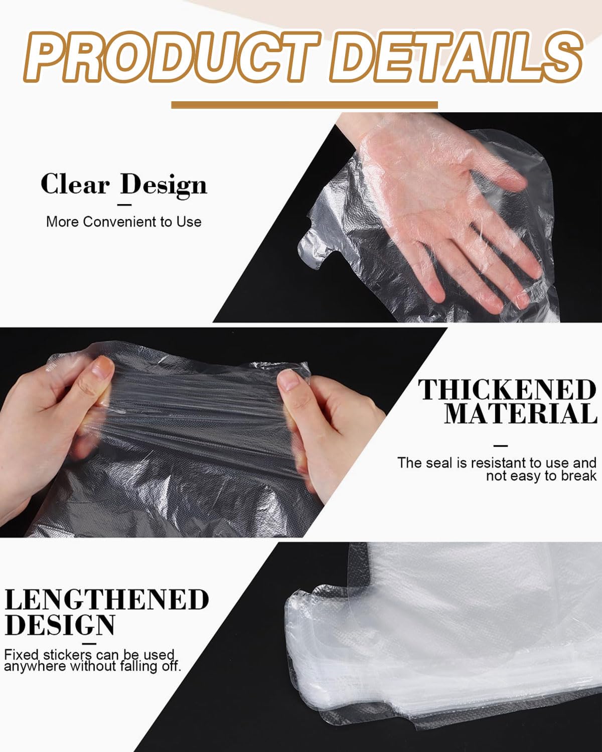 100 Piezas Calcetines de Baño de Parafina,Bolsas de Pedicura de Plástico Transparente Revestimientos de Bño de Cera Parafina para Cera Caliente SPA Cuidado de Pies Accesorios