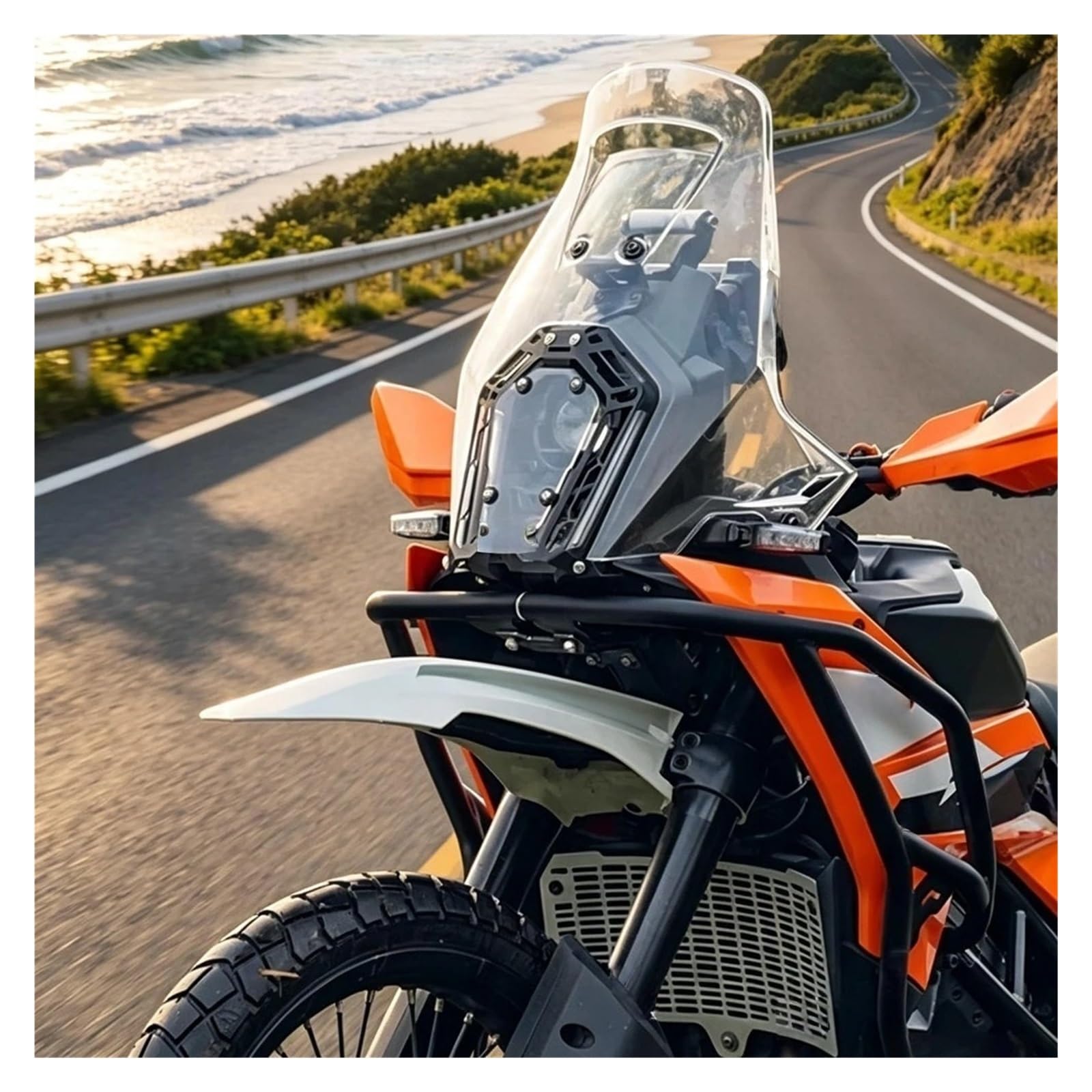Soporte para teléfono de Moto para 390 para Aventura X Soporte de Montaje GPS navegación para Motocicleta para 390ADV/X(Amarillo)