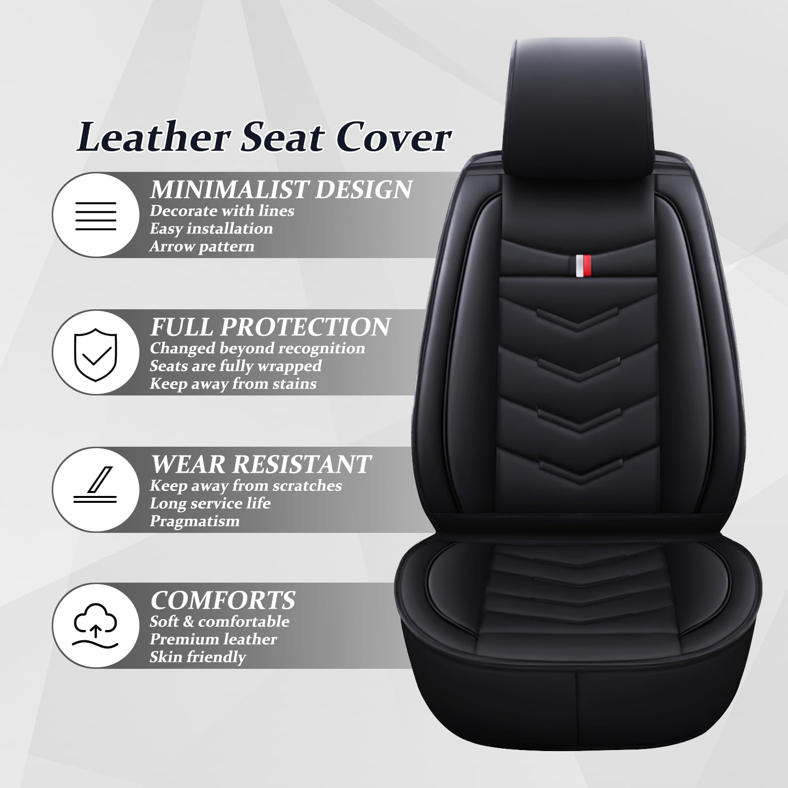 Amazon.com: Car Seat Cover for Dodge Ram 1500 1999-2011, Waterproof Durable  Compatible Airbag, Premium Leather Seat Protector(2 Seats Standard,Black) :  Automotive