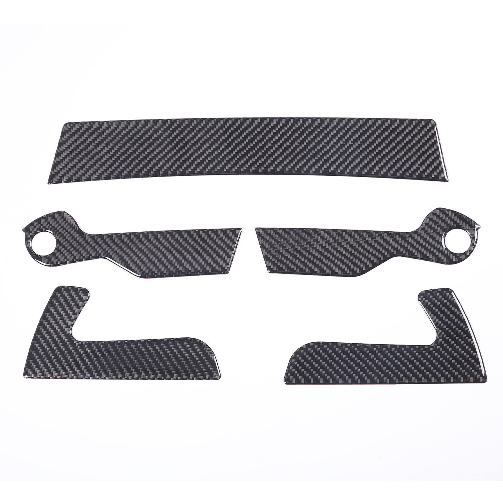 Sekhyna Roof Convertible Switch Panel Sticker Trim 5PCS Compatible with Corvette C8 Stingray 2020-2023 Soft Carbon Fiber Convertible Switch Panel Decoration Accessories (Black Carbon)