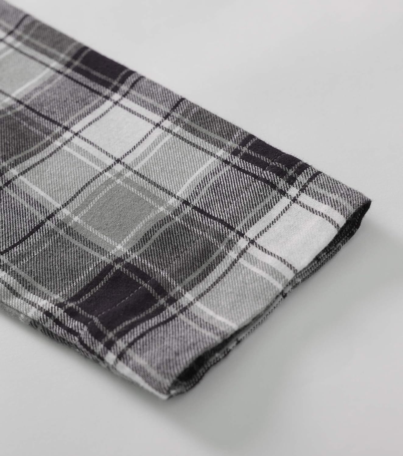 Latuza Women's Plaid Flannel Nightgown Warm Cotton Midi Nightgown - Image 5