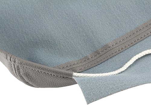 Miniatura 5 de AUTOKAY Funda sintética de piel para consola central de reposabrazos para Dodge Ram 2002-2008 (gris)