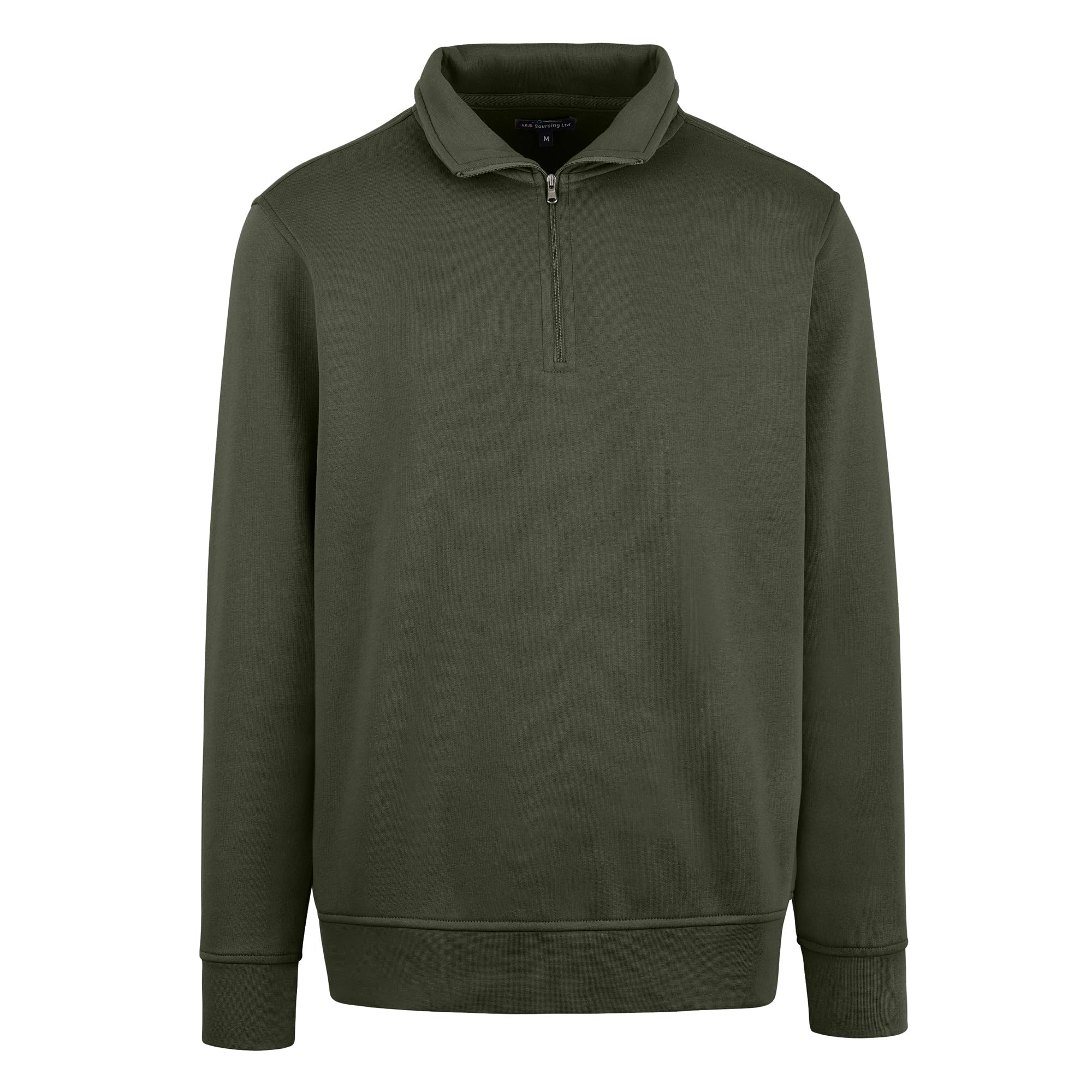 HRM Unisex Zip-Sweatshirt I Premium Half Zip Pullover Herren & Damen aus angenehm weichem Mischgewebe I Basic Damen- & Herren-Pullover I Hochwertige & nachhaltige Kleidung