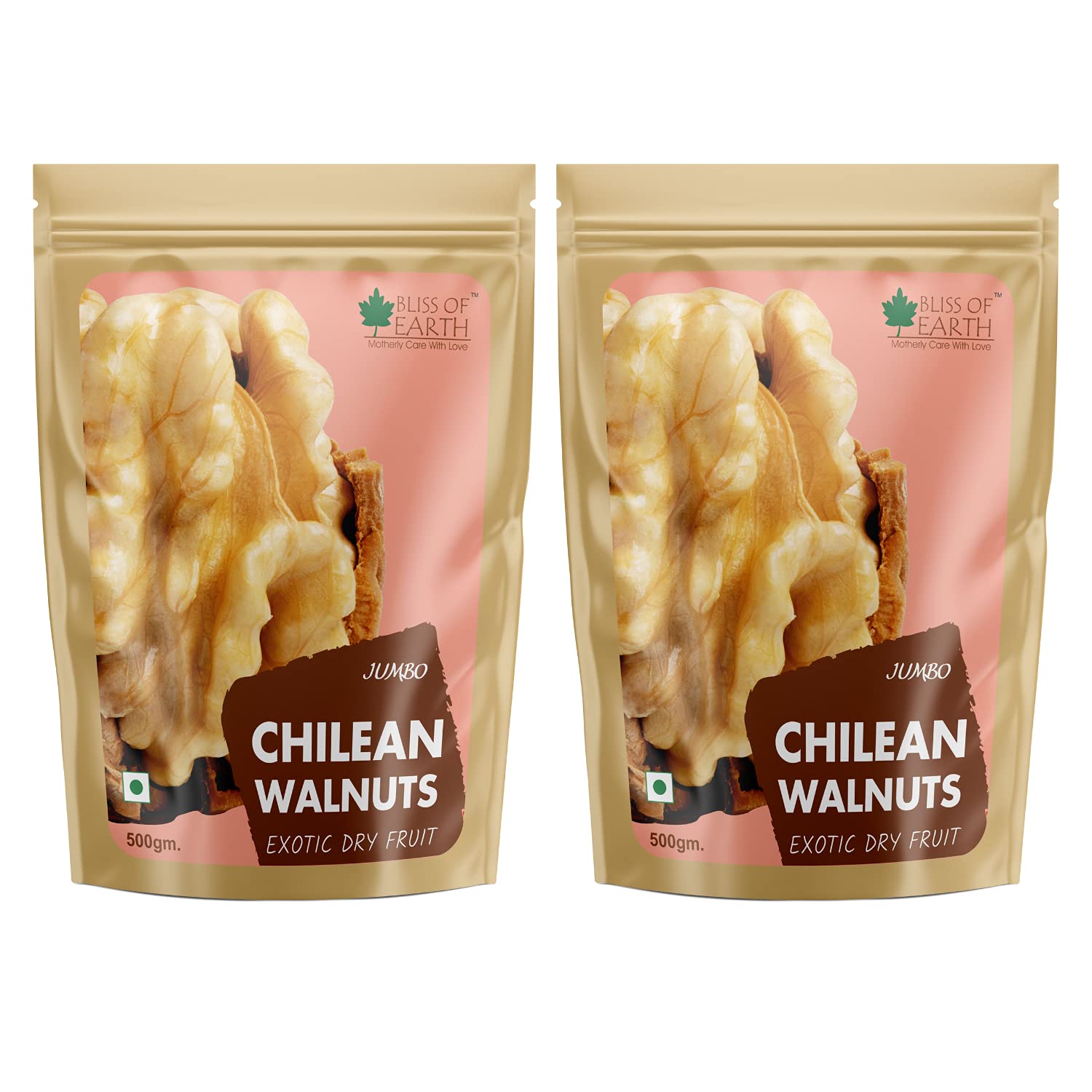Bliss of Earth 2x500 Gm Jumbo Chilean Walnuts Kernels Without Shell (Akhrot Giri) pack of 2 (B09HQLQTS3) Amazon Price History, Amazon Price Tracker