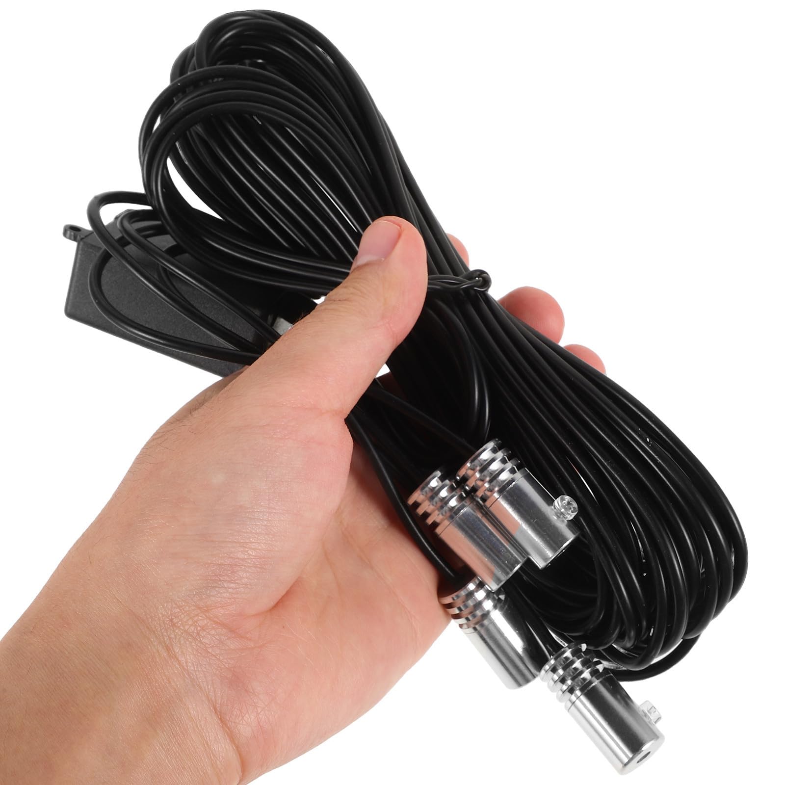 Toyvian Luz Ambiental Decorativa LED para Coche Interior Fibra Óptica en Tonos Fríos, Control Remoto y Kit de 6 Metros para Iluminación Interior de Vehículo
