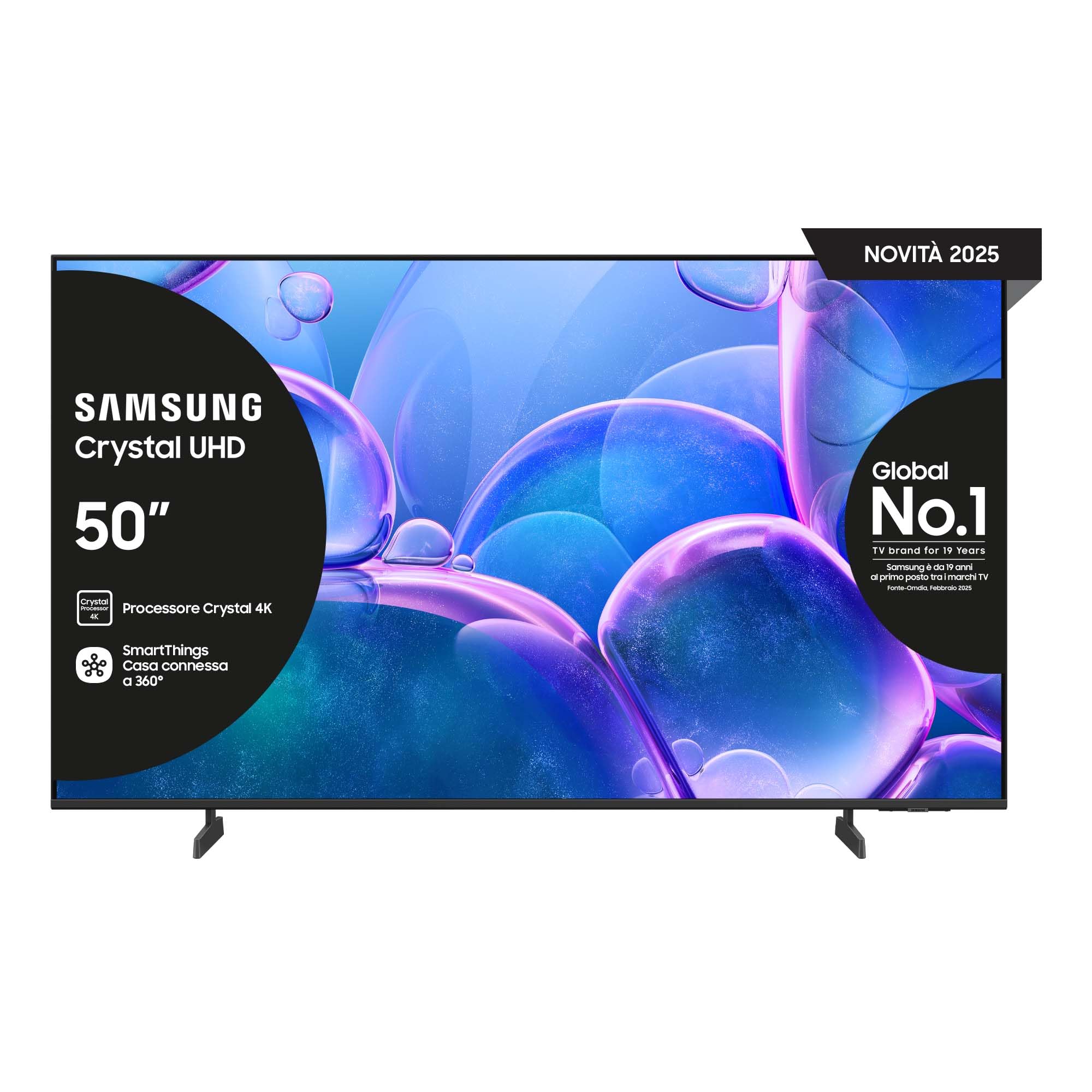 schermata 4k smart tv samsung metallo bianco