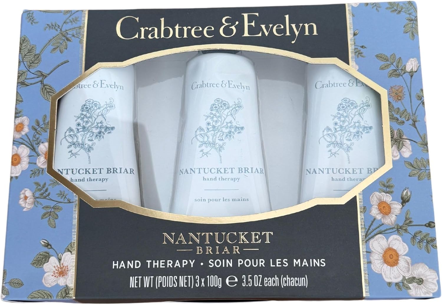 クラブツリー&amp;イブリンハンドセラピーセット(トリオ、ナンタケットブライヤー)