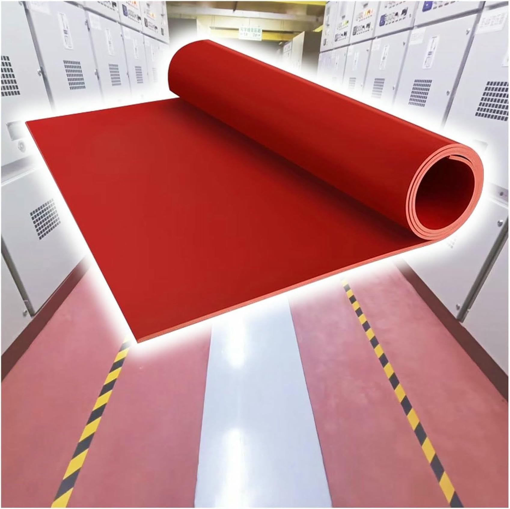 Tapis isolant en caoutchouc pour ateliers et usines sécurisés