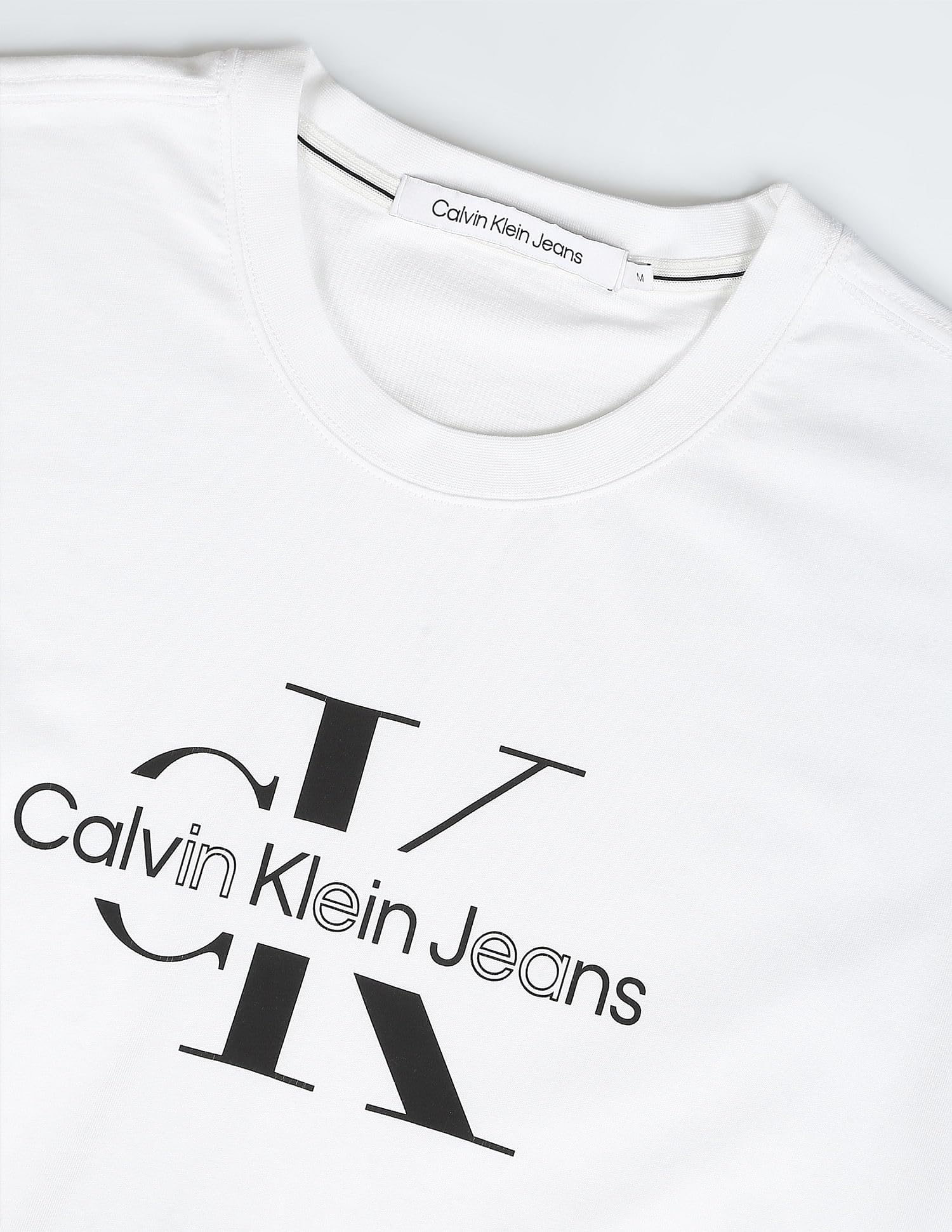 Calvin Klein Disrupted Outline Monologo tee J30j325190 Camiseta con diseño de monográfico Hombre