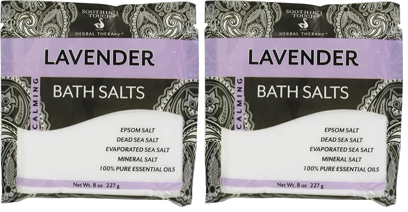Sais de banho Soothing Touch, lavanda, 227 g, pacote com 2