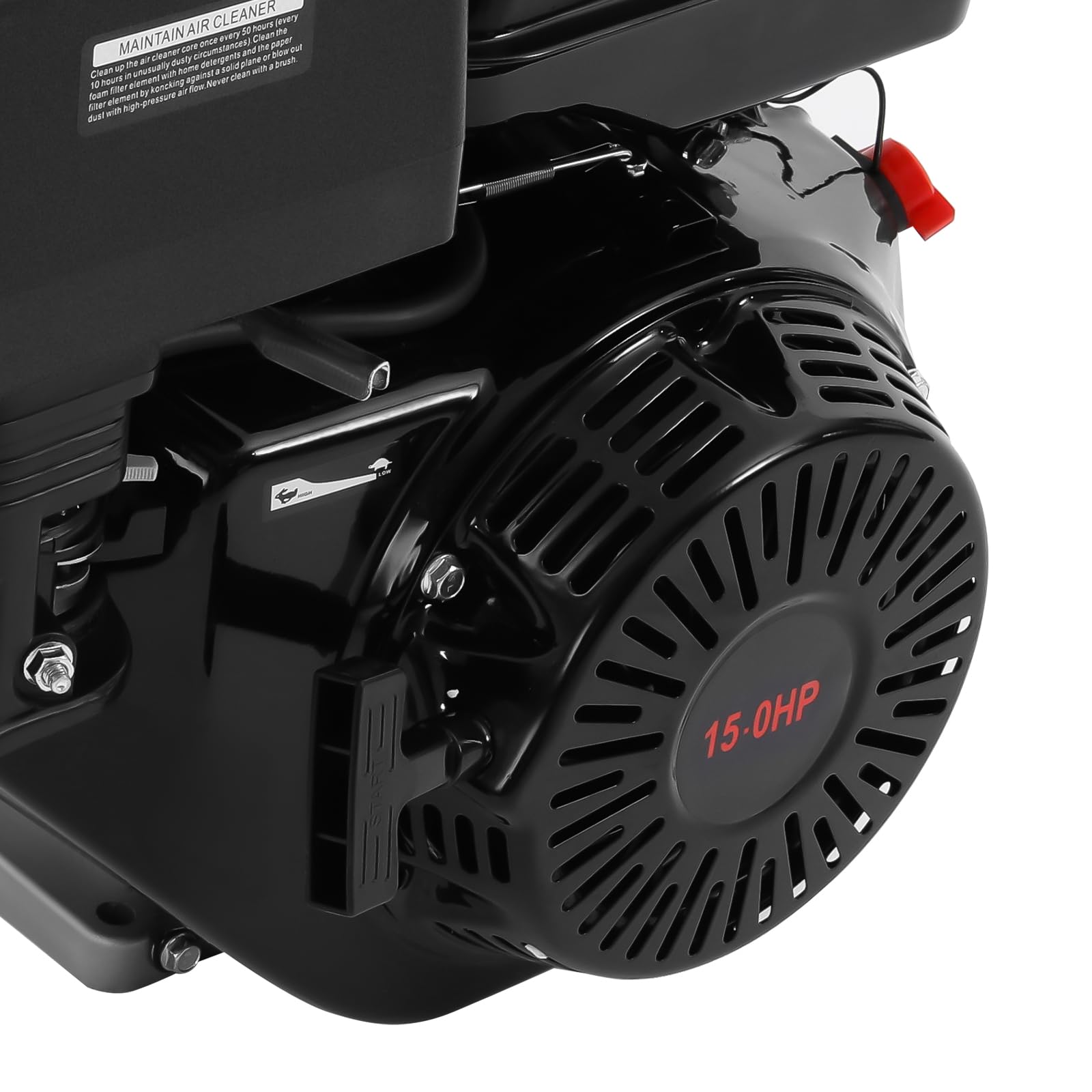 15hp Gasleitungsmotor 4 Takt OHV Motor 420cc Horizontaler Schaft Benzinmotor Elektronik Start