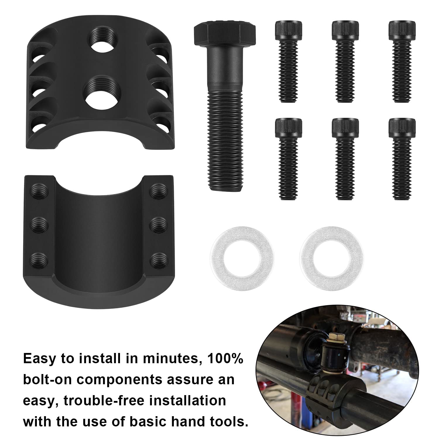 Amazon | ステアリングスタビライザー タイロッドクランプ 2.5-1 cm